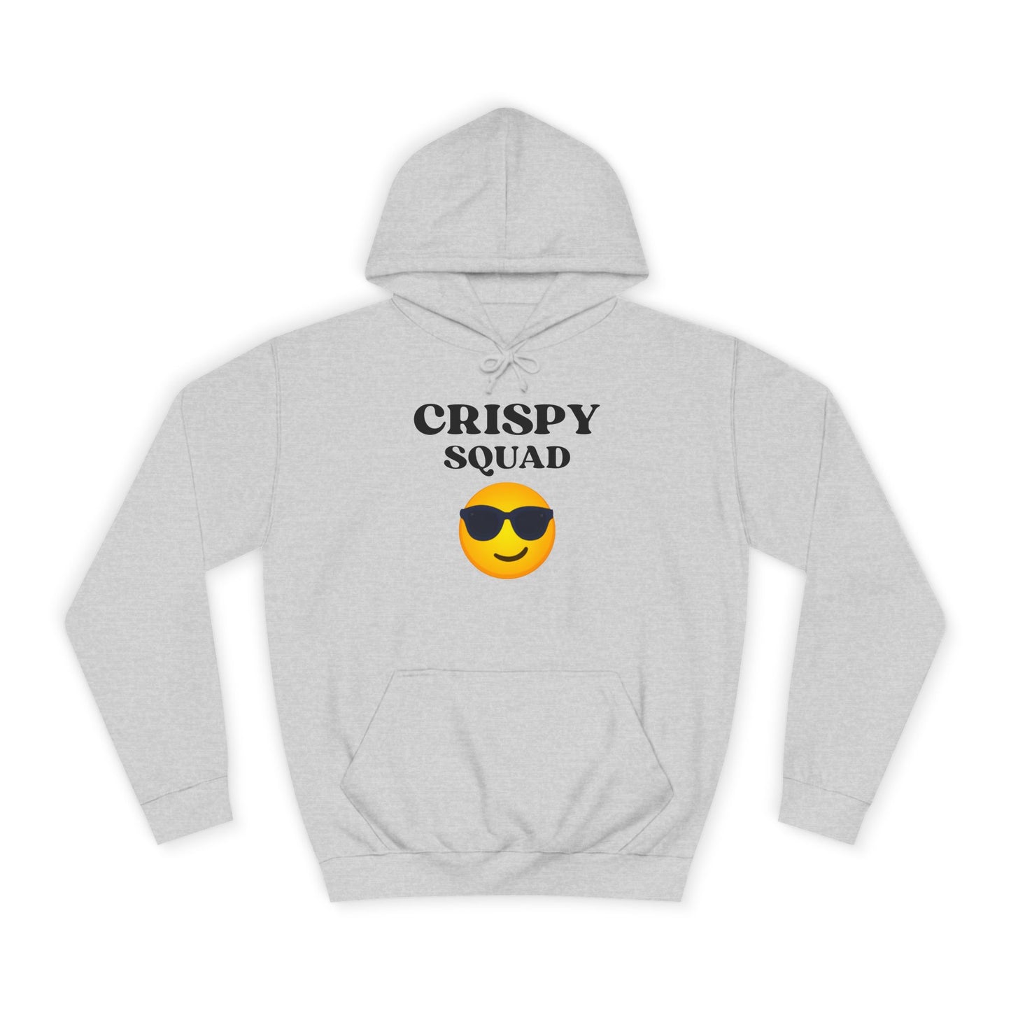Crispy Squad Unisex College Hoodie, Funny Hoodie for Students, Casual Sweatshirt, Gift for College Friends, Fall Apparel
