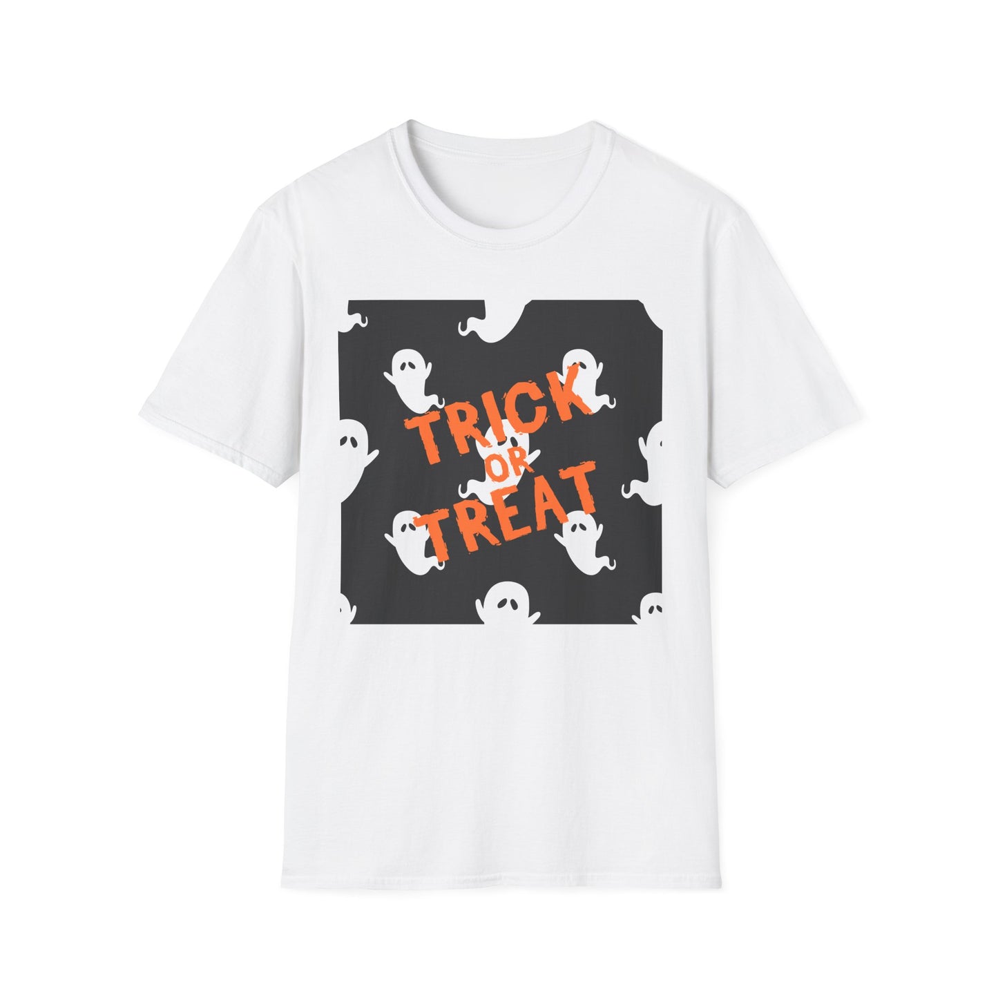 Halloween Ghost T-Shirt, Spooky Unisex Tee, Trick or Treat Shirt, Fall Fashion, Halloween Party Outfit, Casual Wear