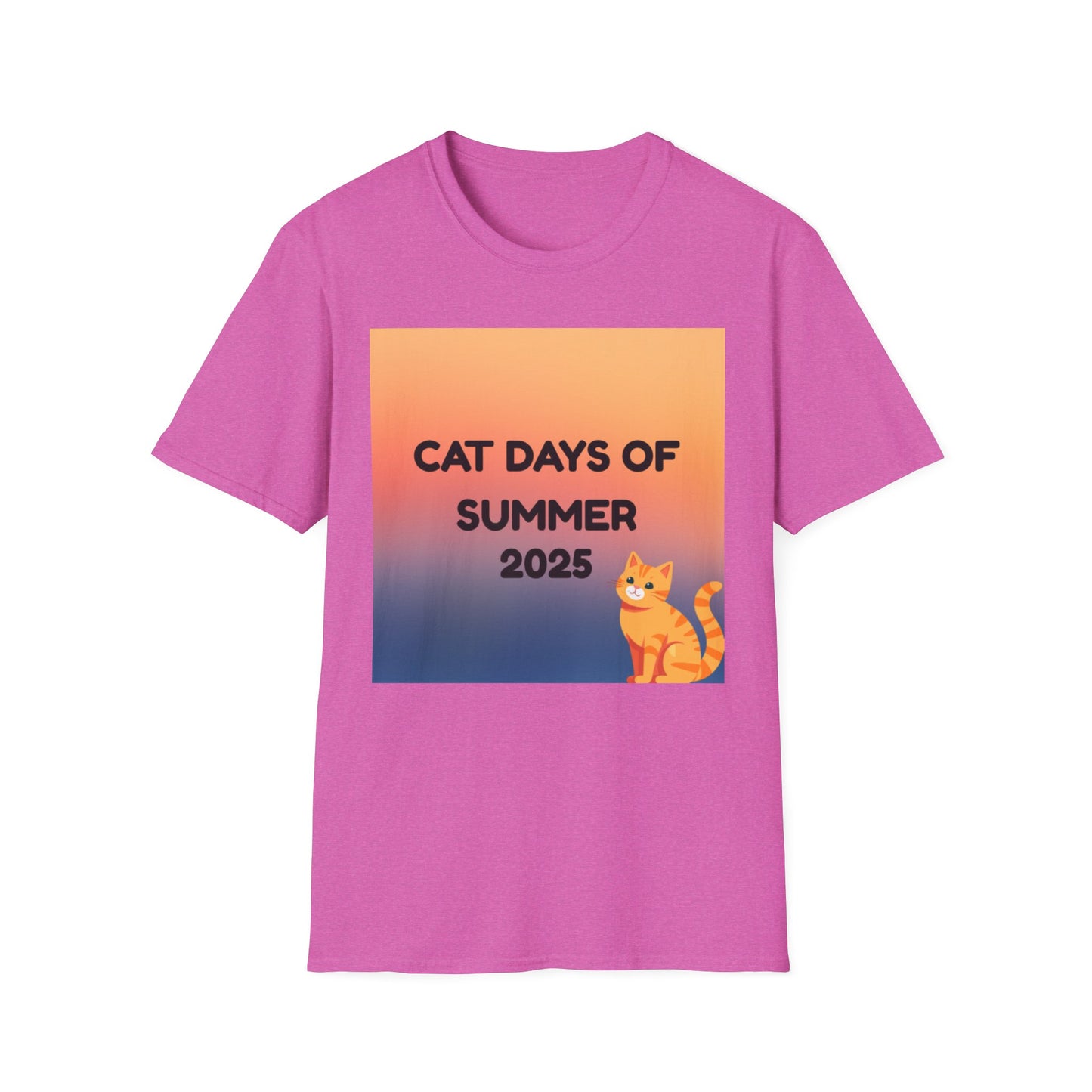 Cat Days of Summer T-Shirt, Fun & Playful Tee for Cat Lovers, Summer Wear, Gift for Pet Owners, Cute Cat Shirt