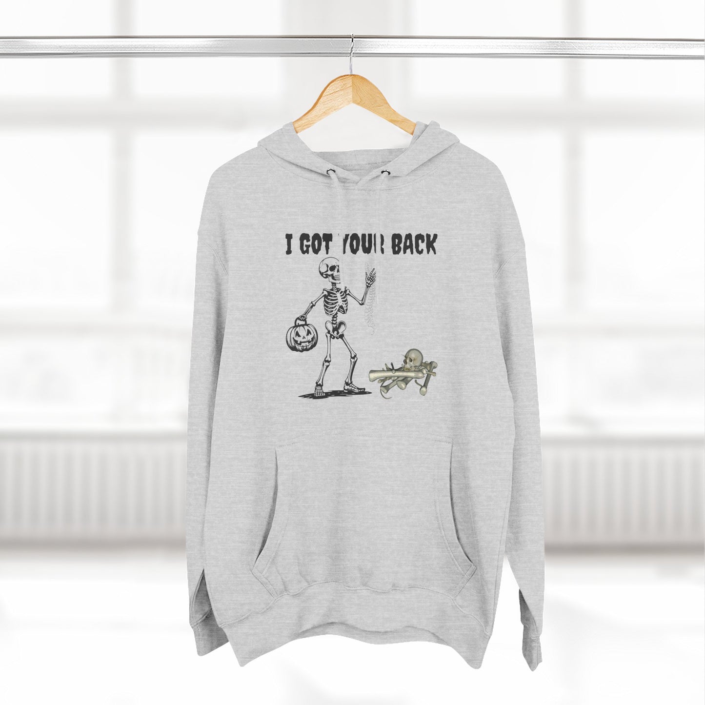 Fun Skeleton Hoodie, Halloween Gift, Cozy Fleece Sweatshirt, Unisex Pullover, Casual Wear, Unique Hoodie for Friends