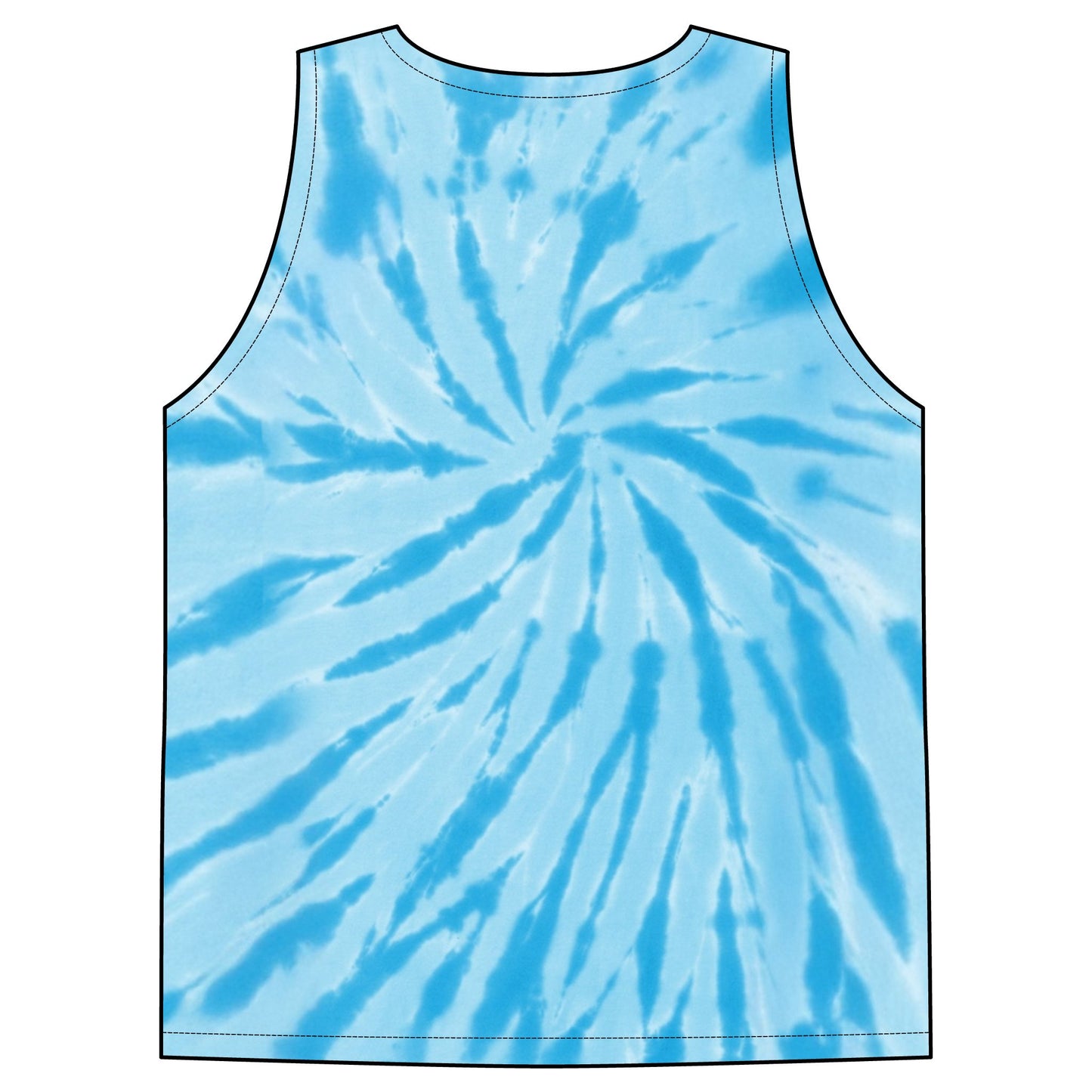 2026 Rainbow Tie-Dye Tank Top | Spiral Swirl Festival Beachwear