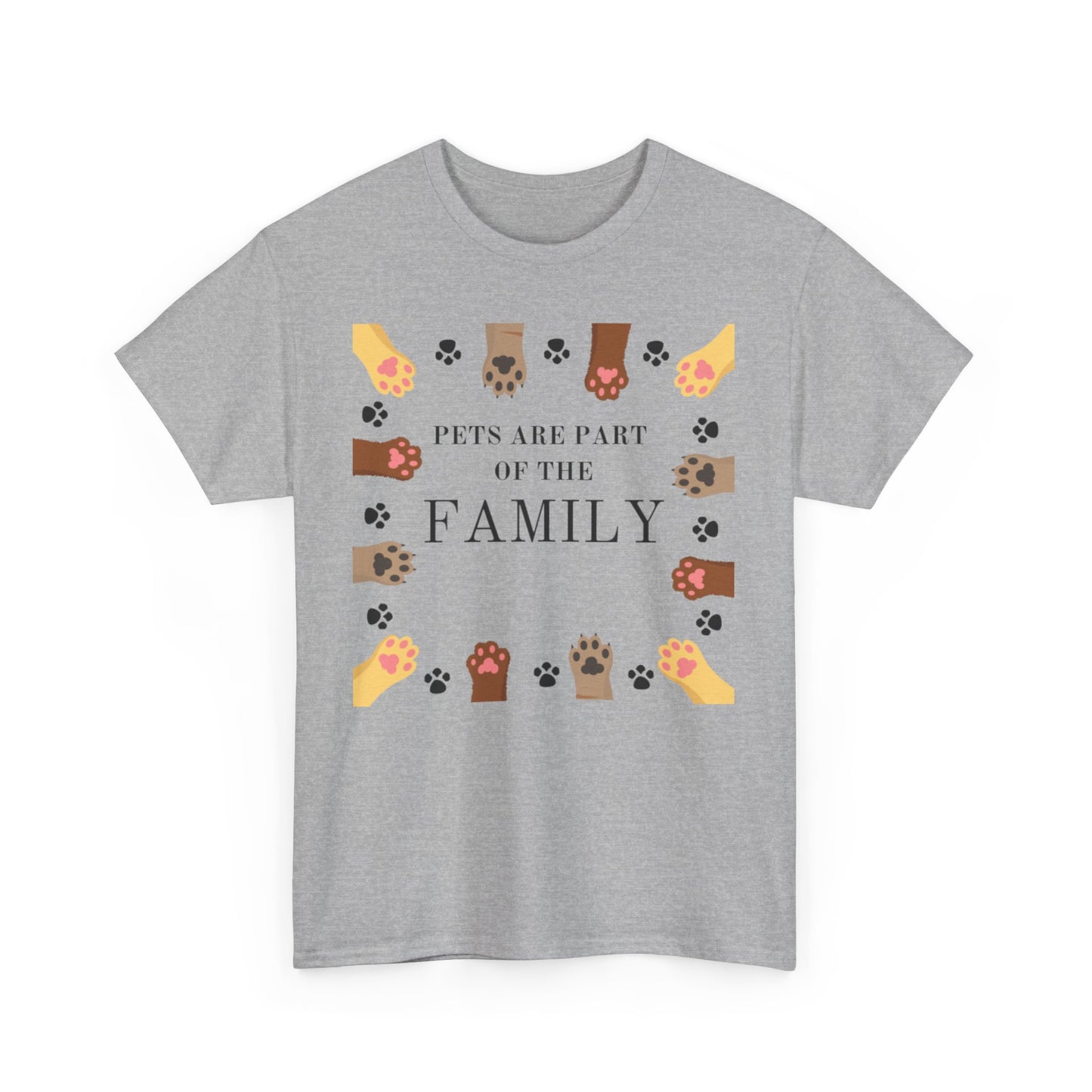 Pets Are Part of the Family Unisex Cotton Tee, Animal Lover Gift, Cute Pet Shirt, Family T-Shirt, Birthday, Pet Adoption