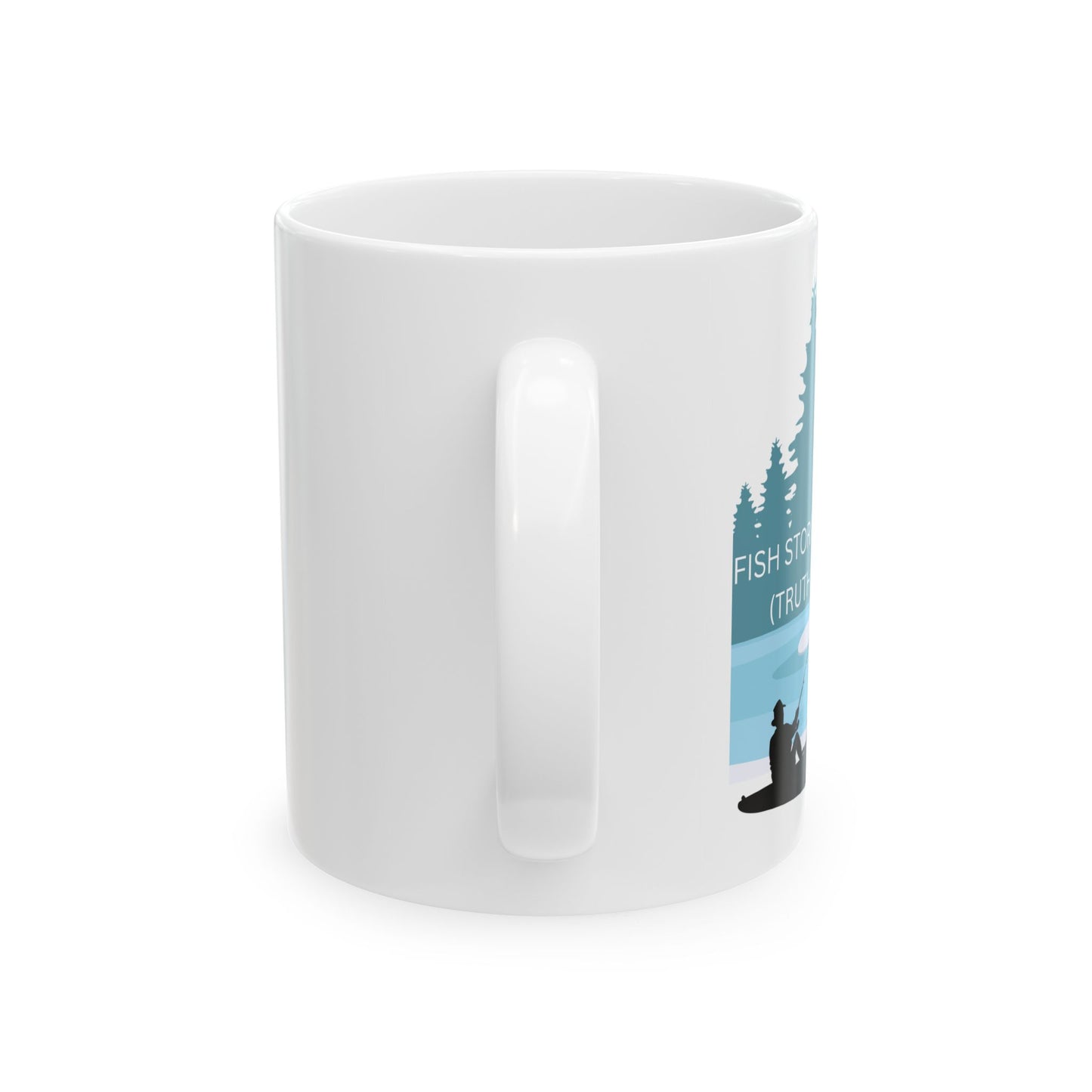 Fishing Adventure Ceramic Mug, Perfect for Campers, Gift for Outdoors Lovers, Fishing Enthusiast Mug, Nature Lover Cup, Cozy Hot Drinkware