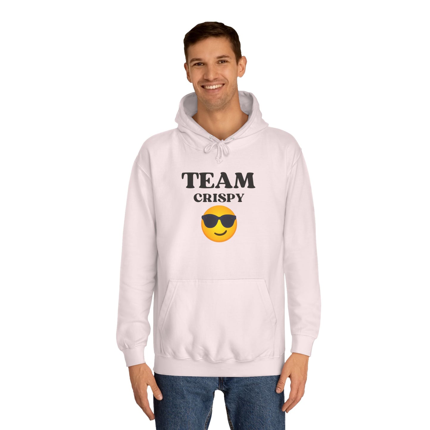 Cool College Hoodie - Team Crispy, Unisex Sweatshirt, Perfect for Students, Cozy Gift for Graduates, Casual Everyday Wear