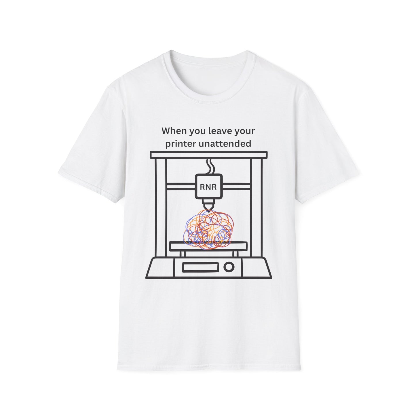 Humorous Unisex T-Shirt - 3D Printing Joke, Funny Gift for Makers, Ideal for Tech Lovers, Engineer Appreciation, Geek Humor