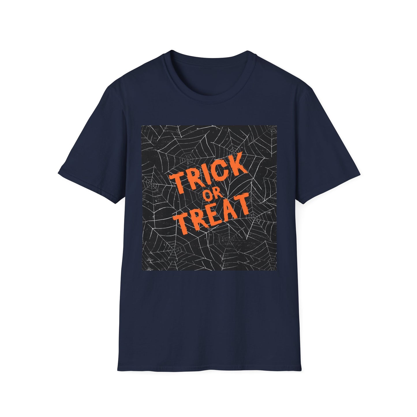 Halloween Trick or Treat Unisex Softstyle T-Shirt, Casual Halloween Wear, Spooky Gift, Fall Fashion, Halloween Party Shirt