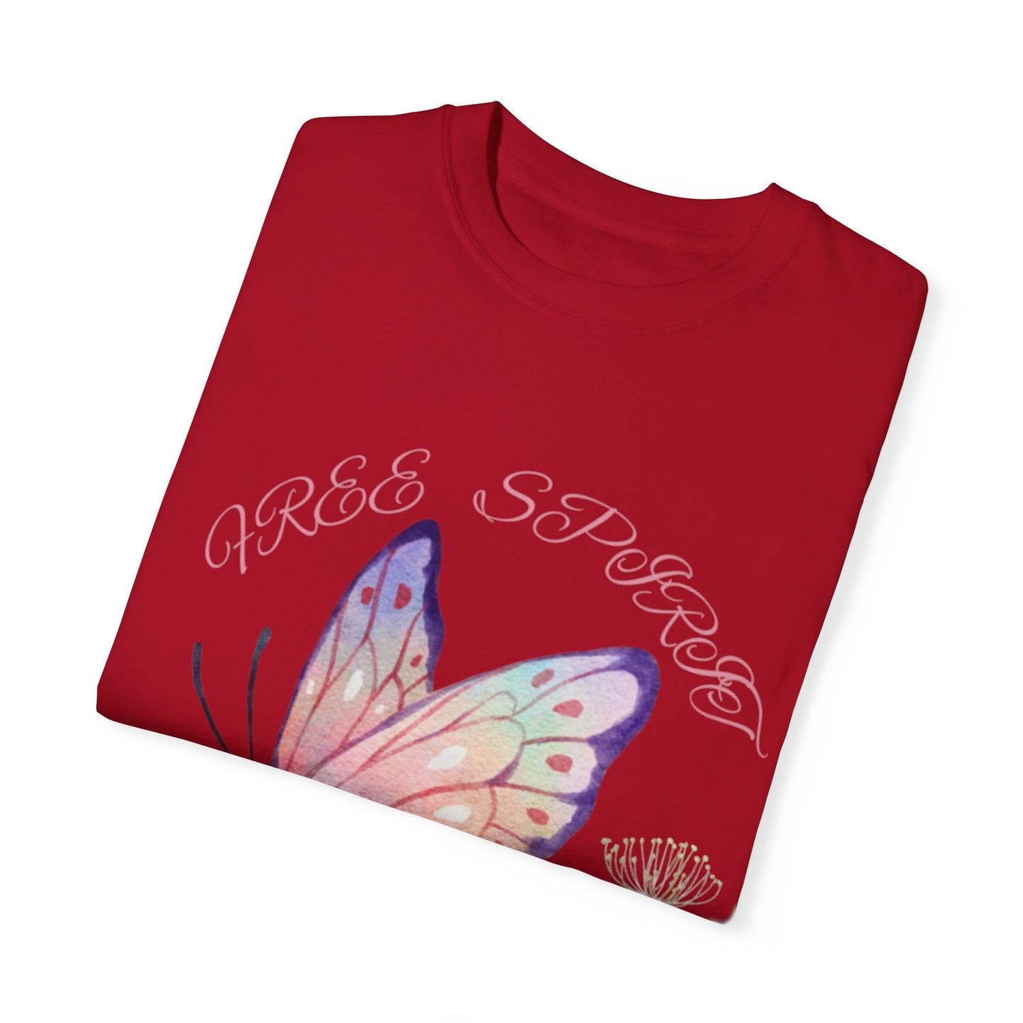 Butterfly Meadow T-Shirt, Colorful Graphic Tee for Nature Lovers, Spring Fashion, Gift for Her, Eco-Friendly Apparel