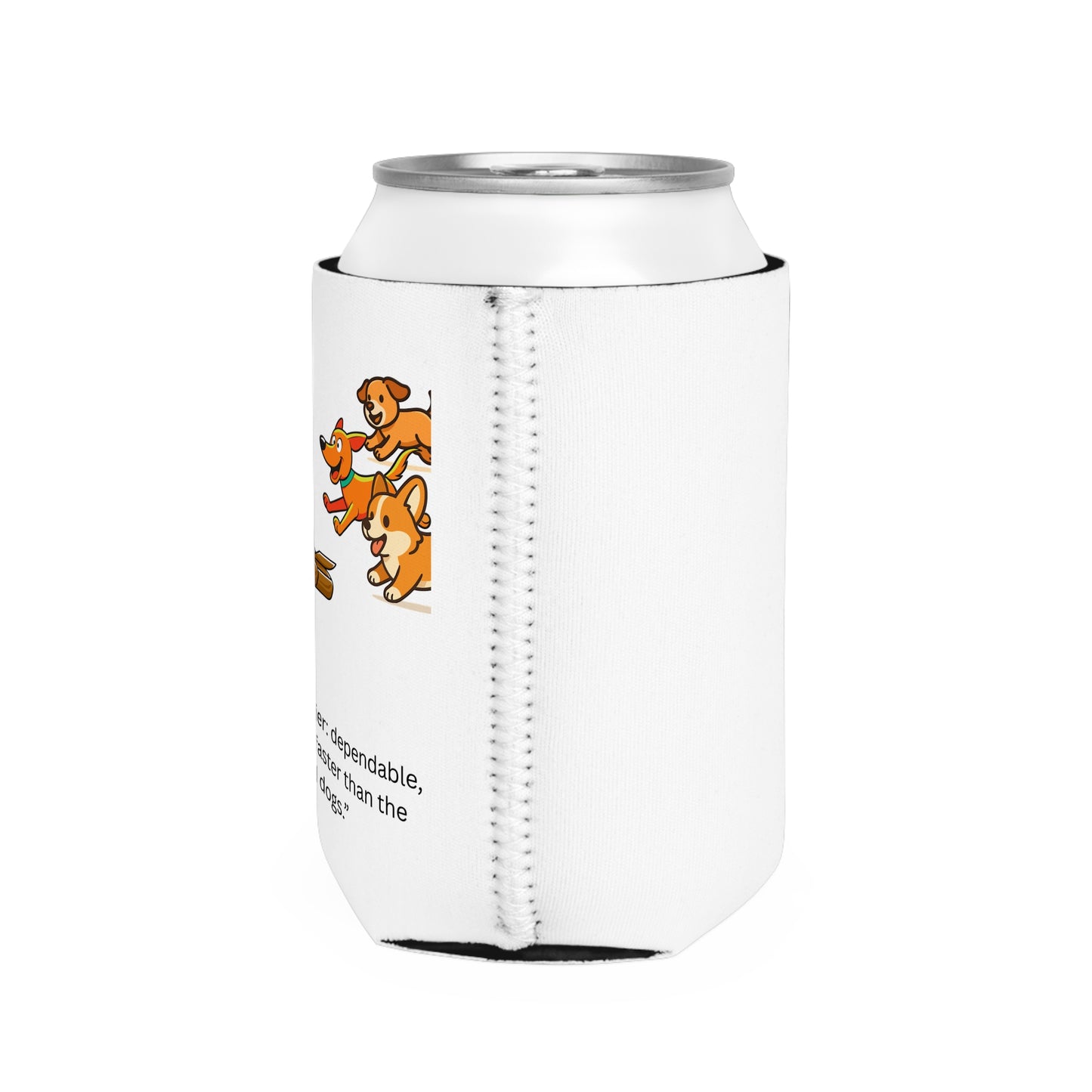 Mail Carrier Can Cooler Sleeve - Fun Gift for Postal Workers, Summer Party Accessory, Unique Beverage Holder, Dog Lover Gift, Cute Koozie