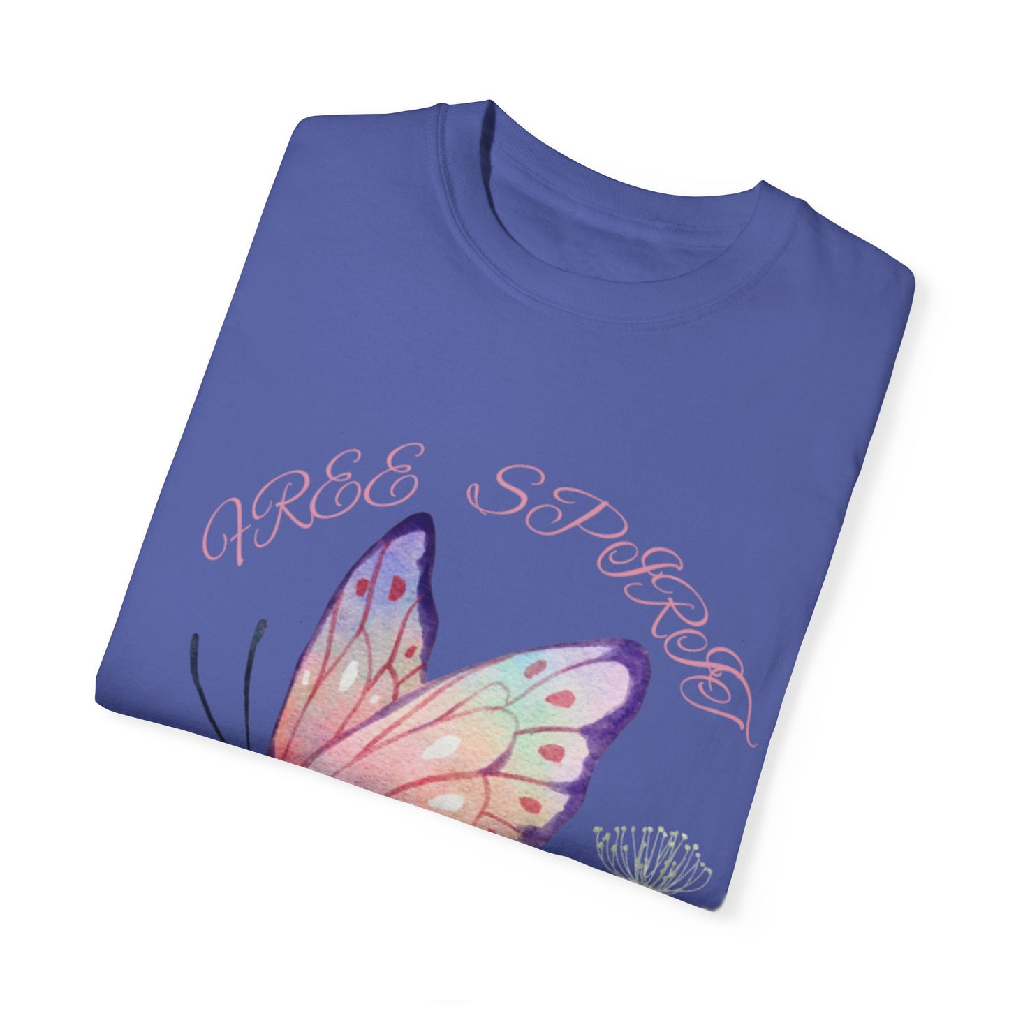 Butterfly Meadow T-Shirt, Colorful Graphic Tee for Nature Lovers, Spring Fashion, Gift for Her, Eco-Friendly Apparel