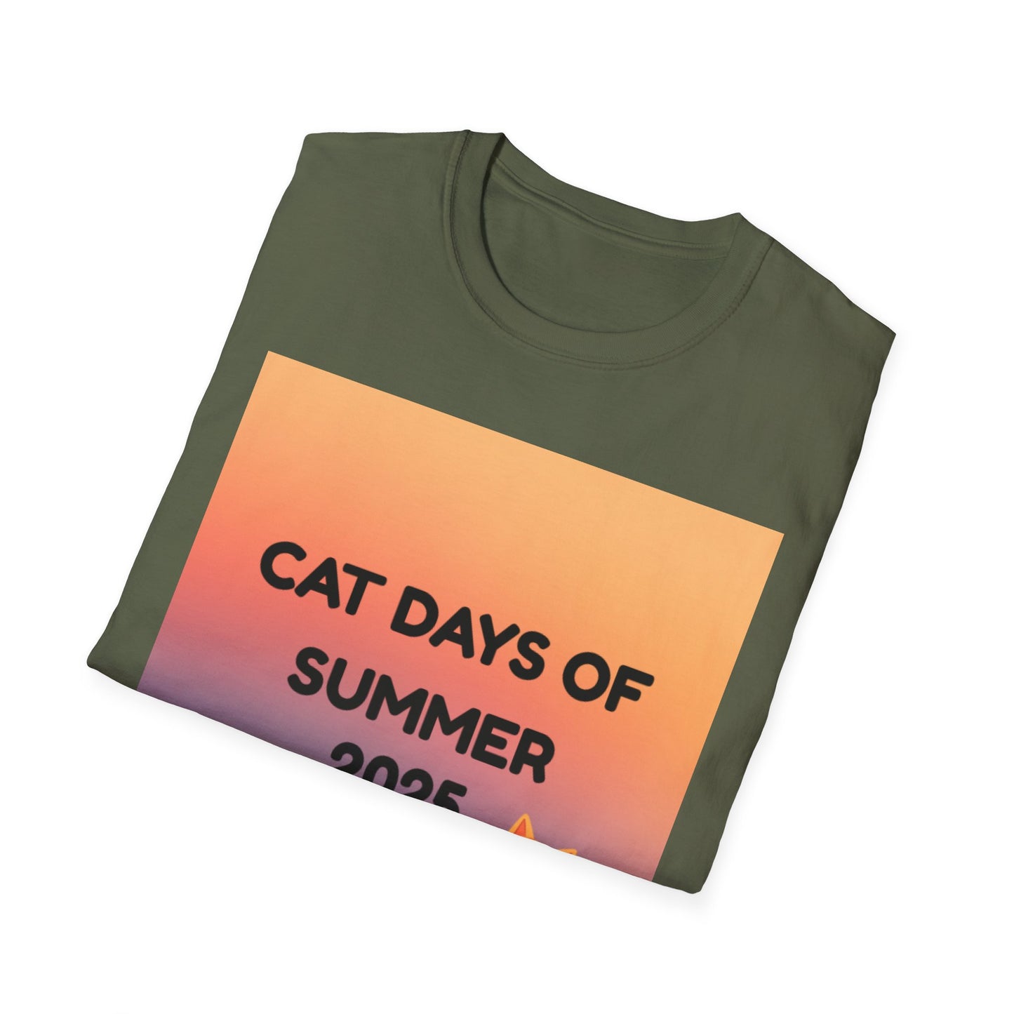 Cat Days of Summer T-Shirt, Fun & Playful Tee for Cat Lovers, Summer Wear, Gift for Pet Owners, Cute Cat Shirt