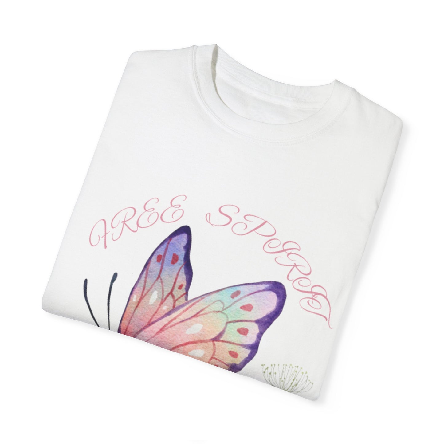Butterfly Meadow T-Shirt, Colorful Graphic Tee for Nature Lovers, Spring Fashion, Gift for Her, Eco-Friendly Apparel
