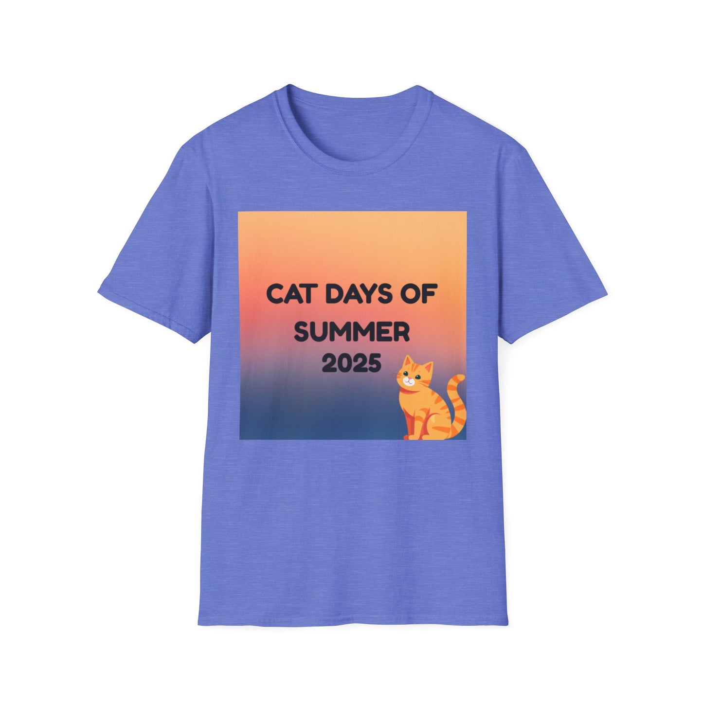 Cat Days of Summer T-Shirt, Fun & Playful Tee for Cat Lovers, Summer Wear, Gift for Pet Owners, Cute Cat Shirt