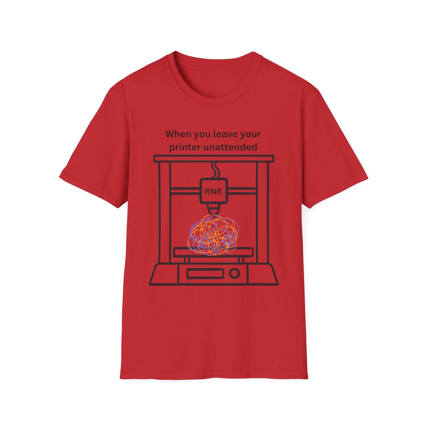 Humorous Unisex T-Shirt - 3D Printing Joke, Funny Gift for Makers, Ideal for Tech Lovers, Engineer Appreciation, Geek Humor