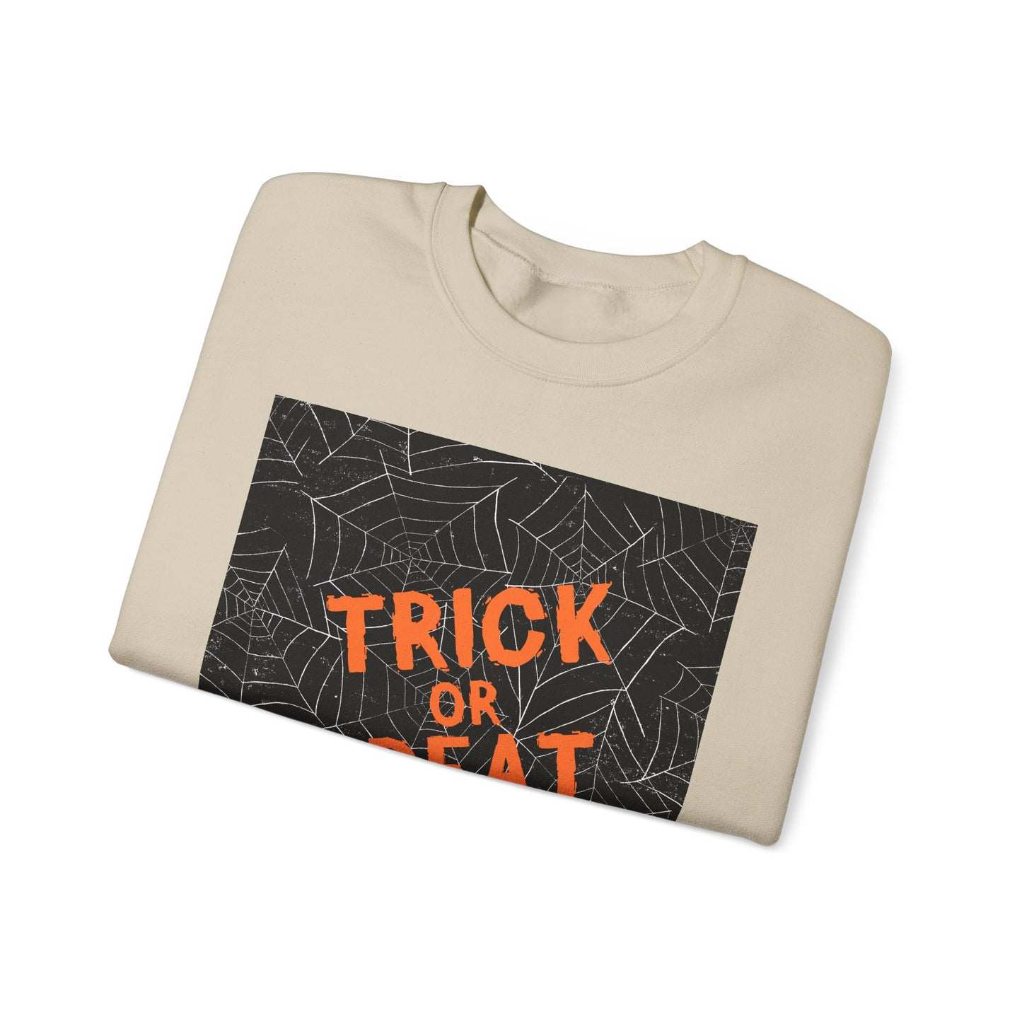 Halloween Trick or Treat Sweatshirt, Unisex Crewneck, Cozy Fall Fashion, Halloween Gatherings, Spooky Season Essentials