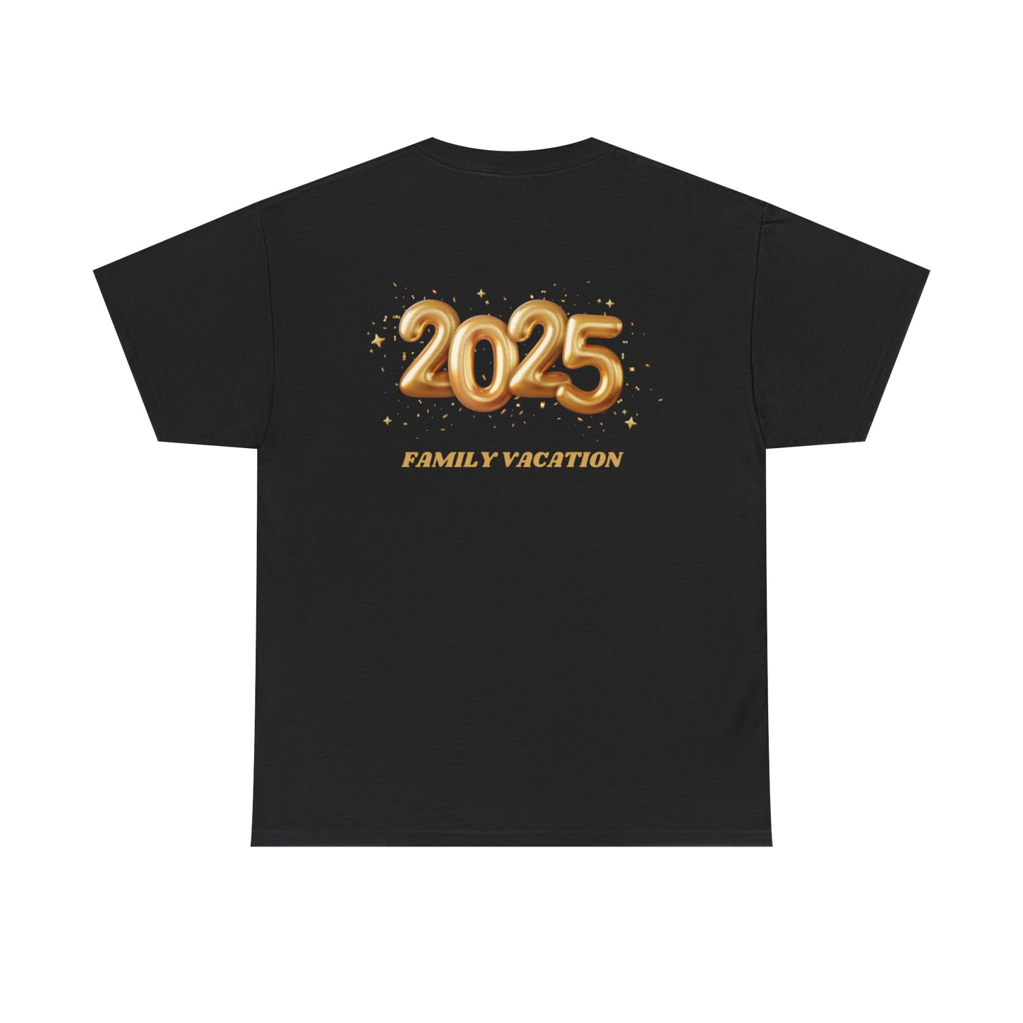 Family Vacation 2025 Unisex Heavy Cotton Tee, Summer Trip Shirt, Family Reunion Gift, Vacation Memories Top, Holiday Celebration Tee