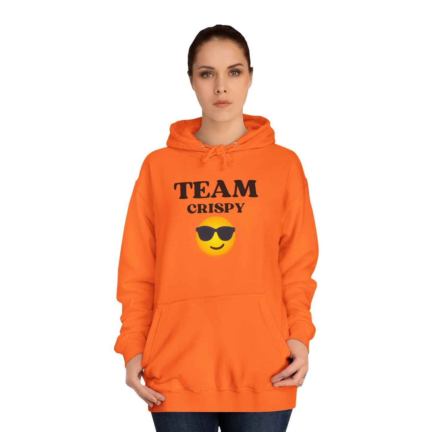 Cool College Hoodie - Team Crispy, Unisex Sweatshirt, Perfect for Students, Cozy Gift for Graduates, Casual Everyday Wear
