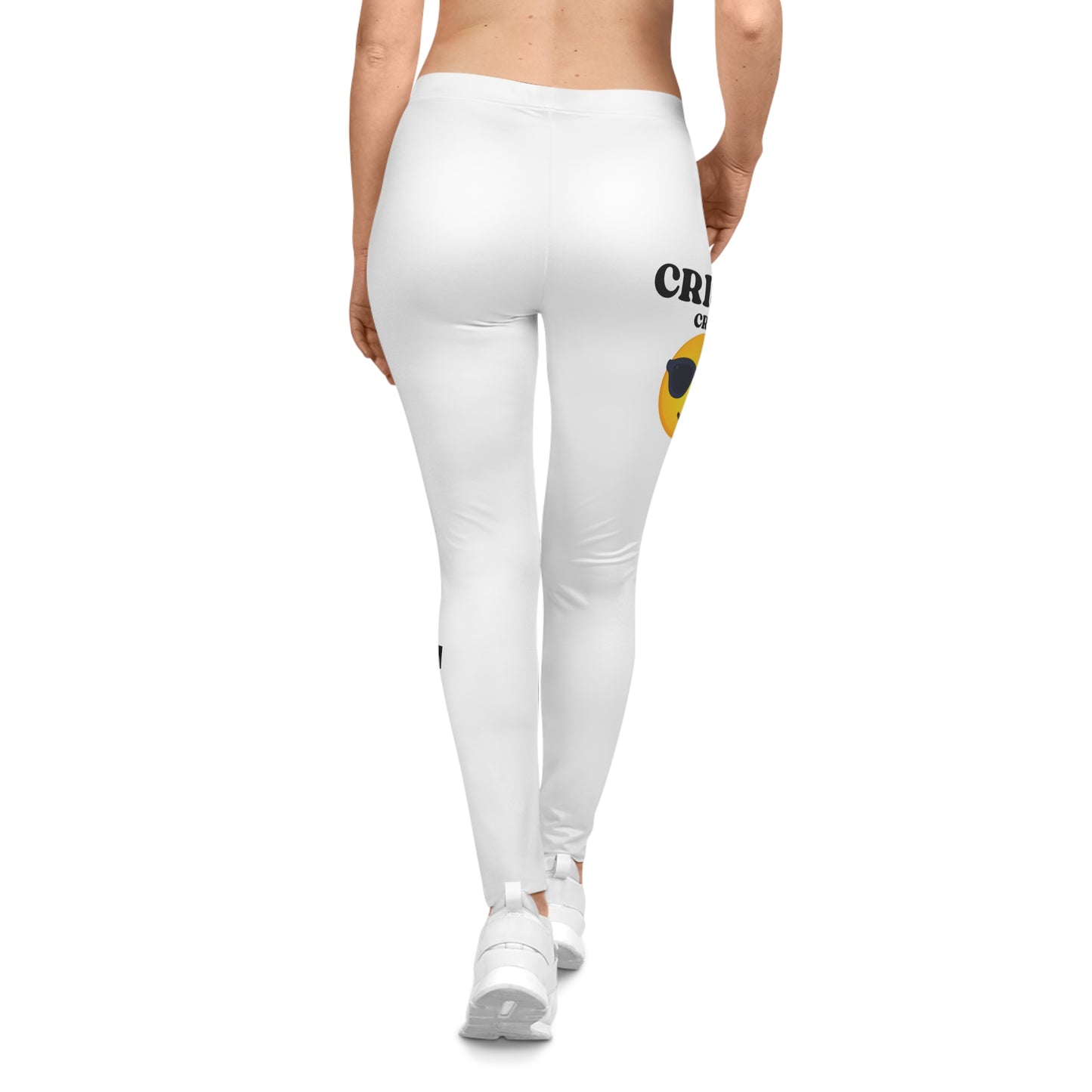 Crispy Vibe Women's Casual Leggings | Fun Activewear, Comfortable Athleisure, Workout Pants, Cheerful Yoga Leggings, Gift for Friends