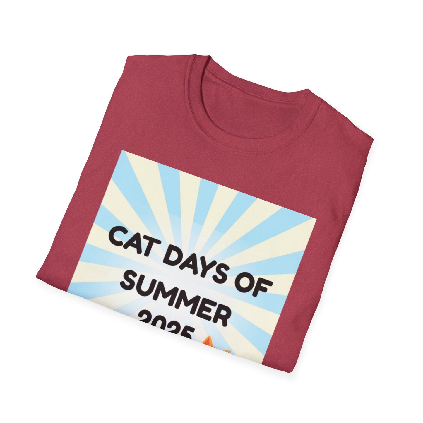 Summer Cat Days Unisex T-Shirt, Cute Cat Tee, Funny Pet Lover Gift, Casual Summer Wear, Summer 2025 T-Shirt