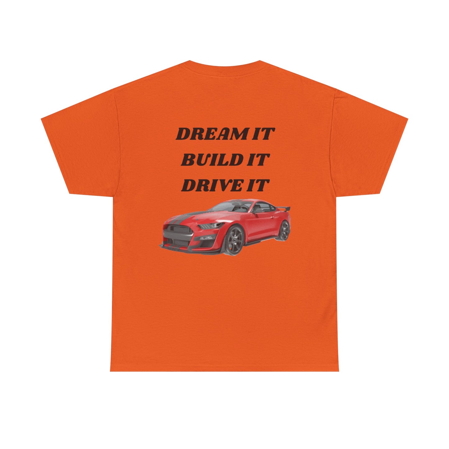 Dream It Build It Drive It Unisex Heavy Cotton Tee, Car Lover Gift, Motorsport Apparel, Auto Enthusiast Shirt, Birthday Gift, Father's Day