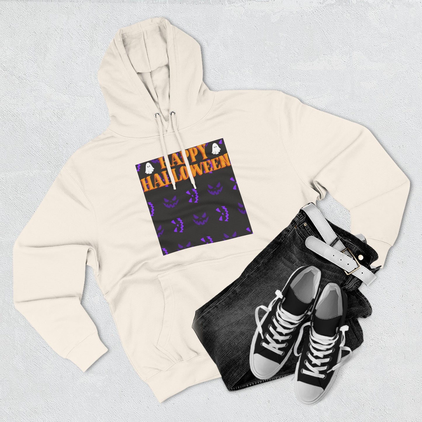 Halloween Fleece Hoodie, Cozy Fall Apparel, Unisex Halloween Clothing, Spooky Season Gift, Warm Fall Layers, Trick or Treat Hoodie