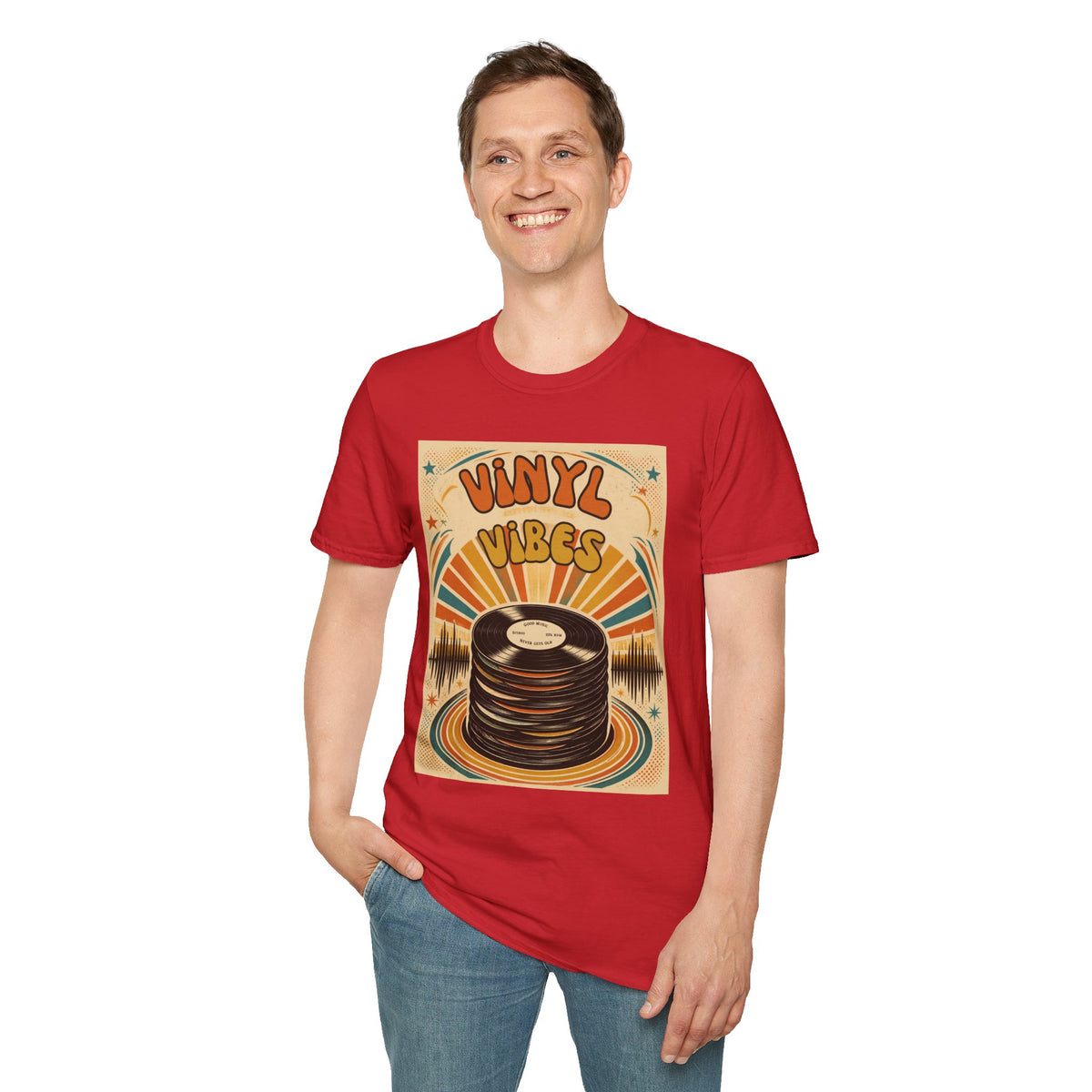 Vinyl Vibes Retro Record Tee | T-Shirt