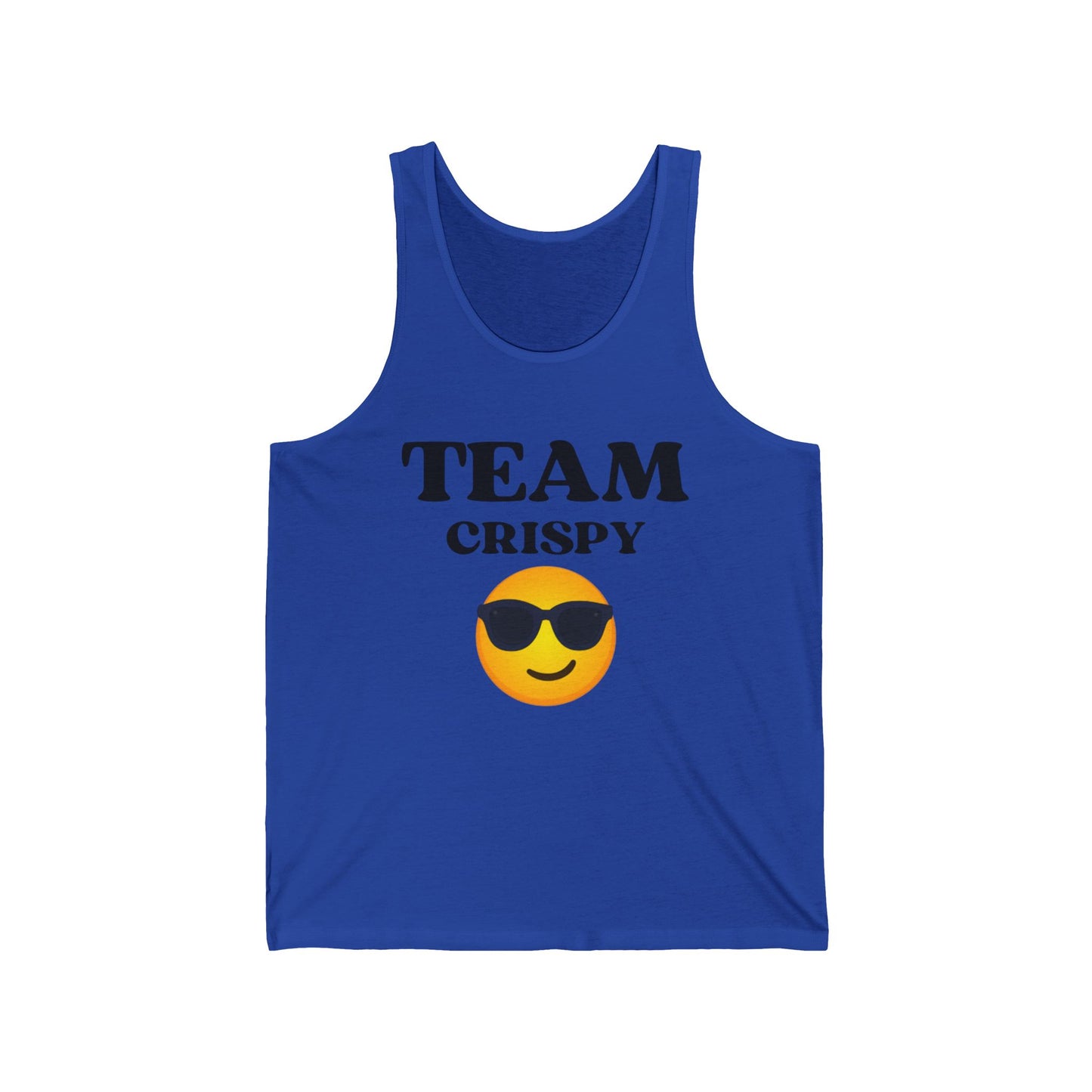 Cool Team Crispy Unisex Jersey Tank | Perfect for Summer, Sports Events, Family Gatherings, Casual Outings, Trending Apparel, Gift Idea