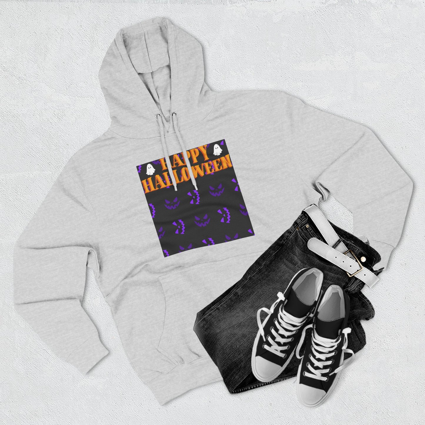 Halloween Fleece Hoodie, Cozy Fall Apparel, Unisex Halloween Clothing, Spooky Season Gift, Warm Fall Layers, Trick or Treat Hoodie