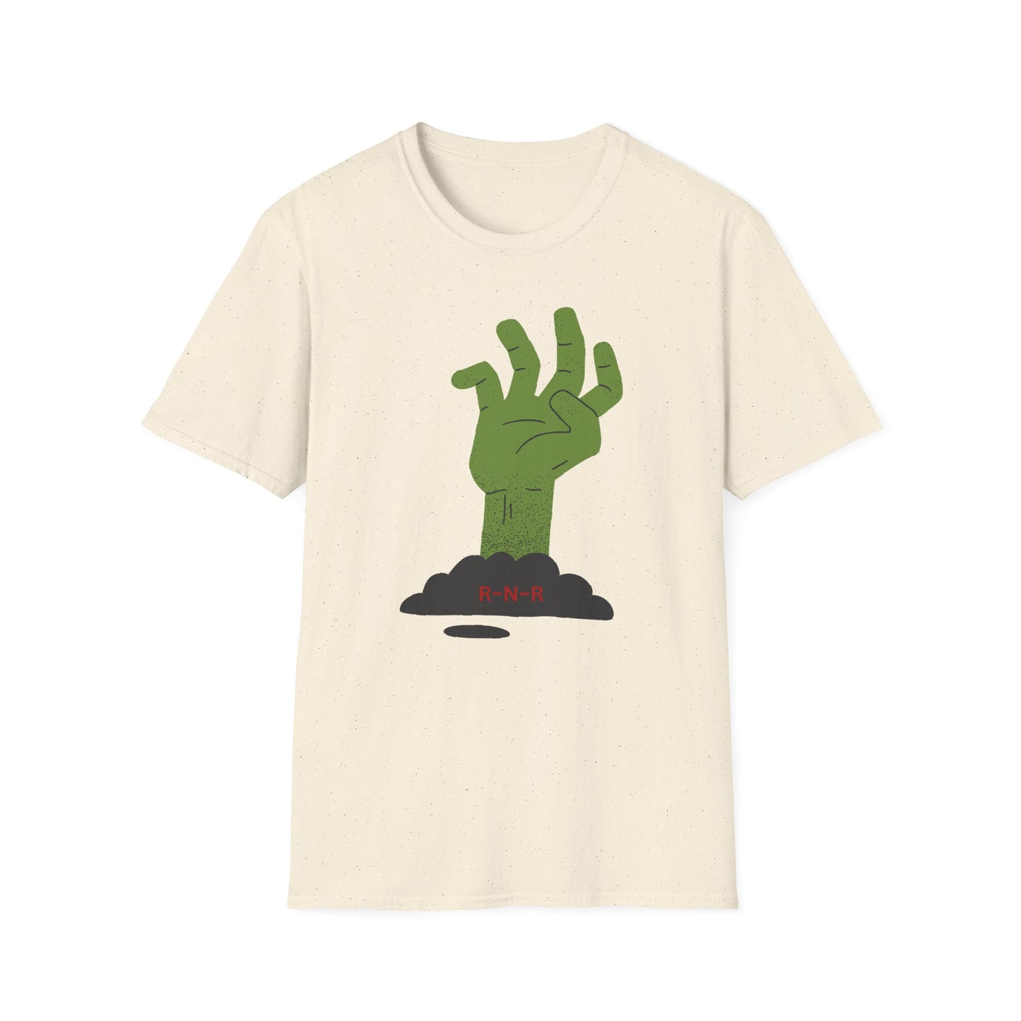 Zombie Hand Unisex Softstyle T-Shirt, Halloween Shirt, Casual Wear, Graphic Tee, Gift for Horror Fans, Spooky Apparel, Unisex Fashion