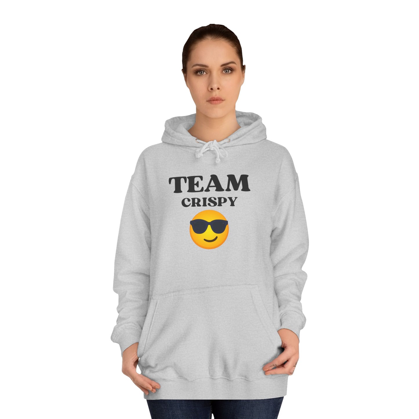 Cool College Hoodie - Team Crispy, Unisex Sweatshirt, Perfect for Students, Cozy Gift for Graduates, Casual Everyday Wear