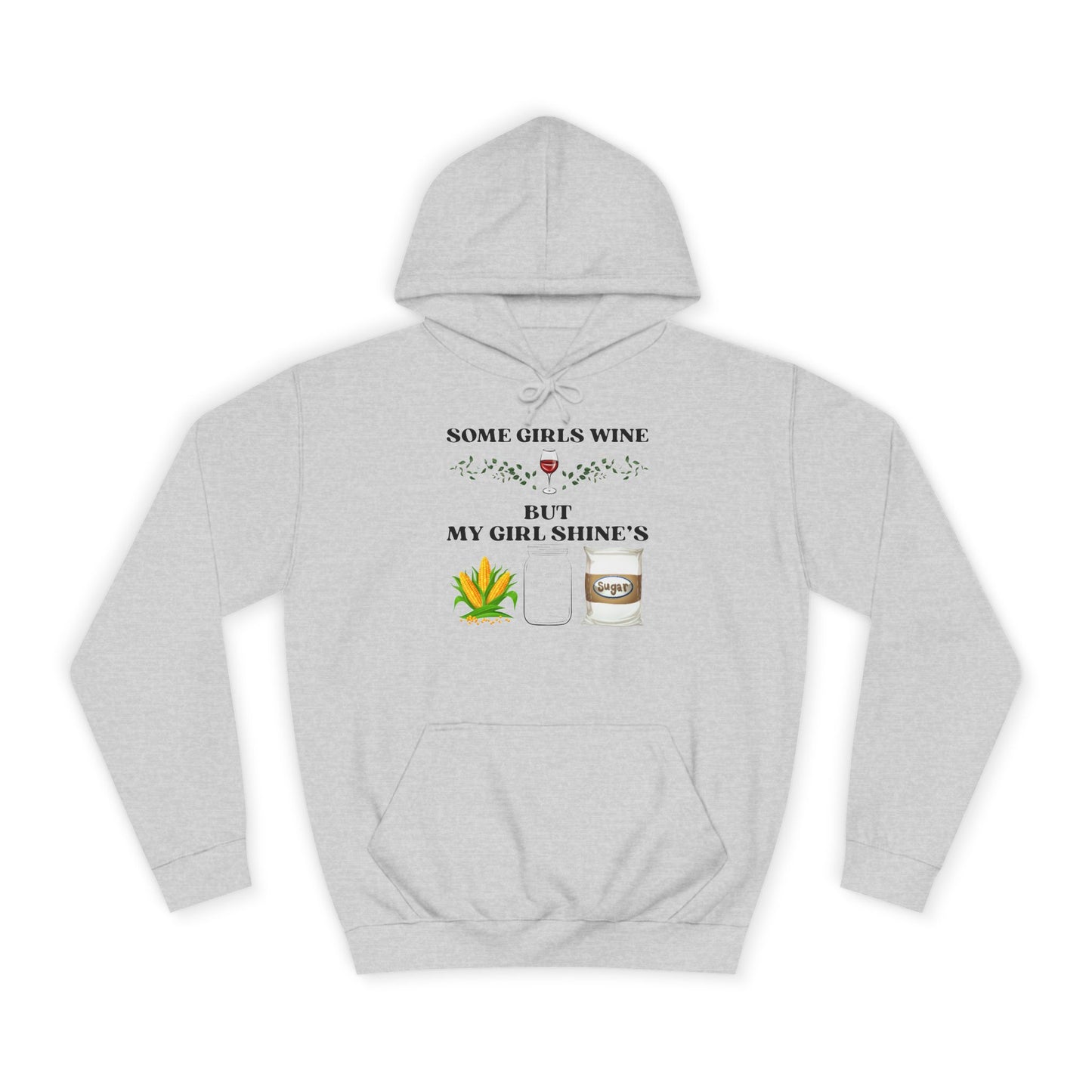 Funny Unisex College Hoodie - Perfect for Wine Lovers, Gift for Friends, Casual Wear, Cozy, Holiday Apparel