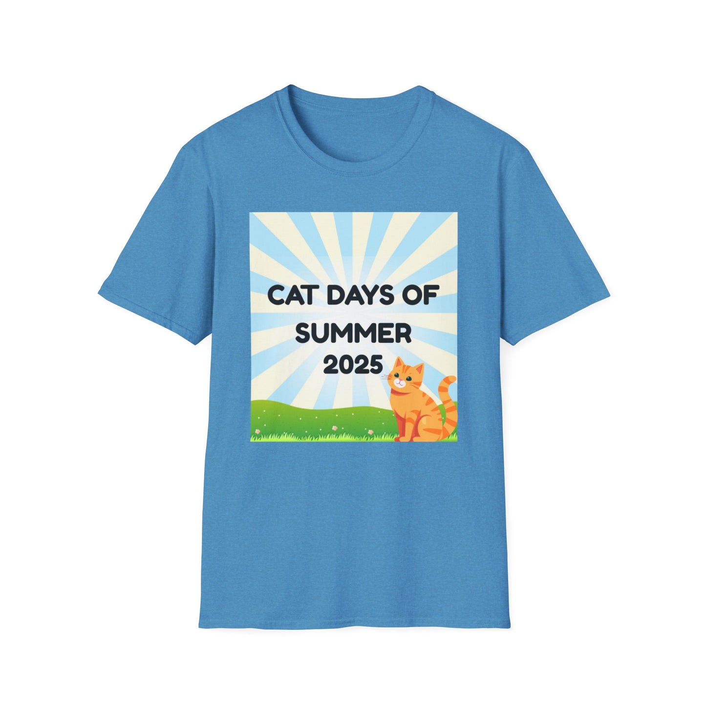 Summer Cat Days Unisex T-Shirt, Cute Cat Tee, Funny Pet Lover Gift, Casual Summer Wear, Summer 2025 T-Shirt