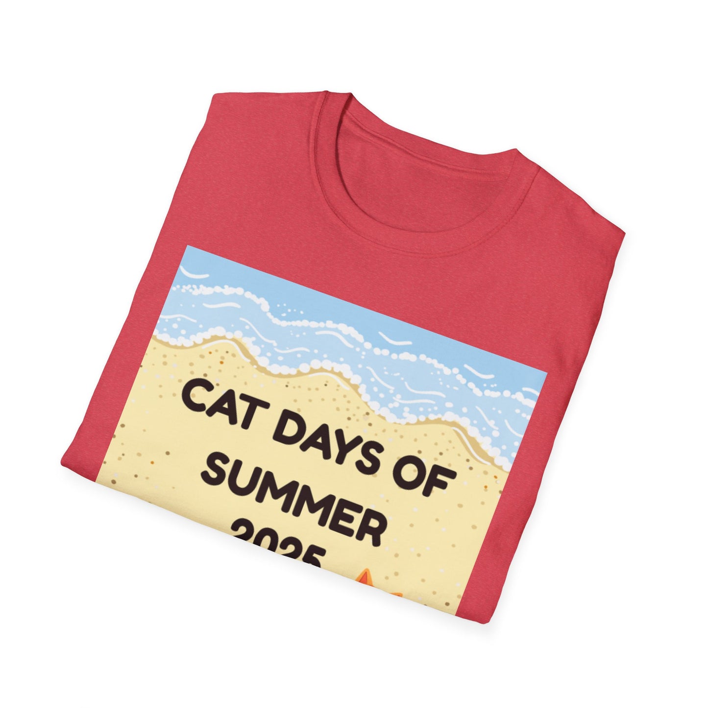 Cat Days of Summer T-Shirt, Fun Summer Tee, Cat Lover Gift, Beach Vibe Shirt, Summer Party Attire, 2025 Celebration T-Shirt