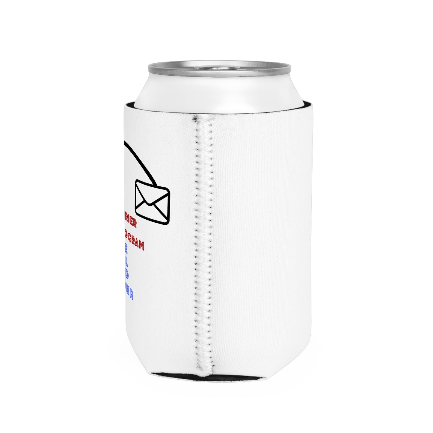 Mail Carrier Fitness Program Can Cooler Sleeve, Funny Gift for Postal Workers, Cool Beverage Insulator, Summer Picnic Accessories, [...]