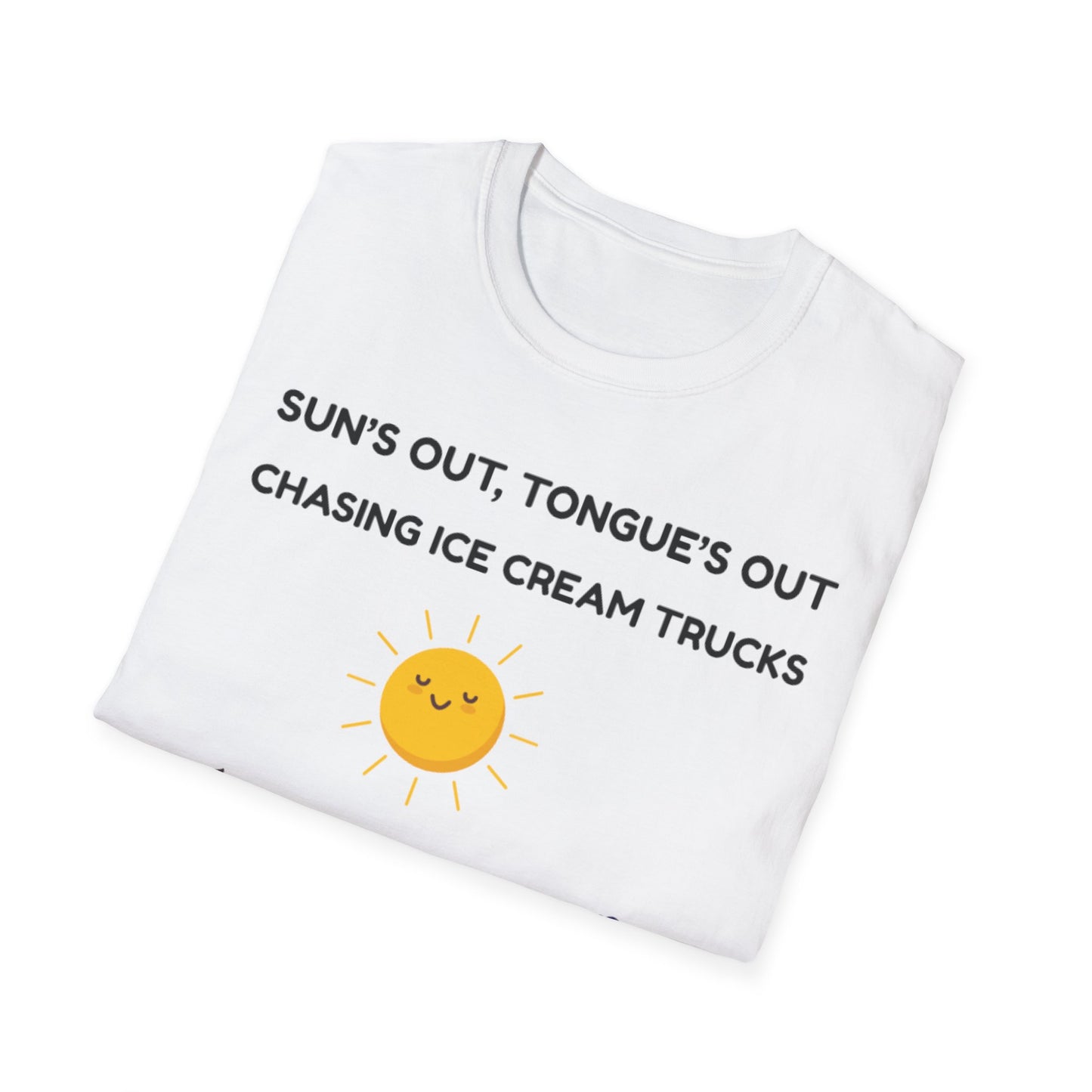 Suns Out Tongues Out Ice Cream TShirt, Summer Fun Shirt, Kids Ice Cream Truck Tee, Playful Unisex TShirt, Ice Cream Lover Gift
