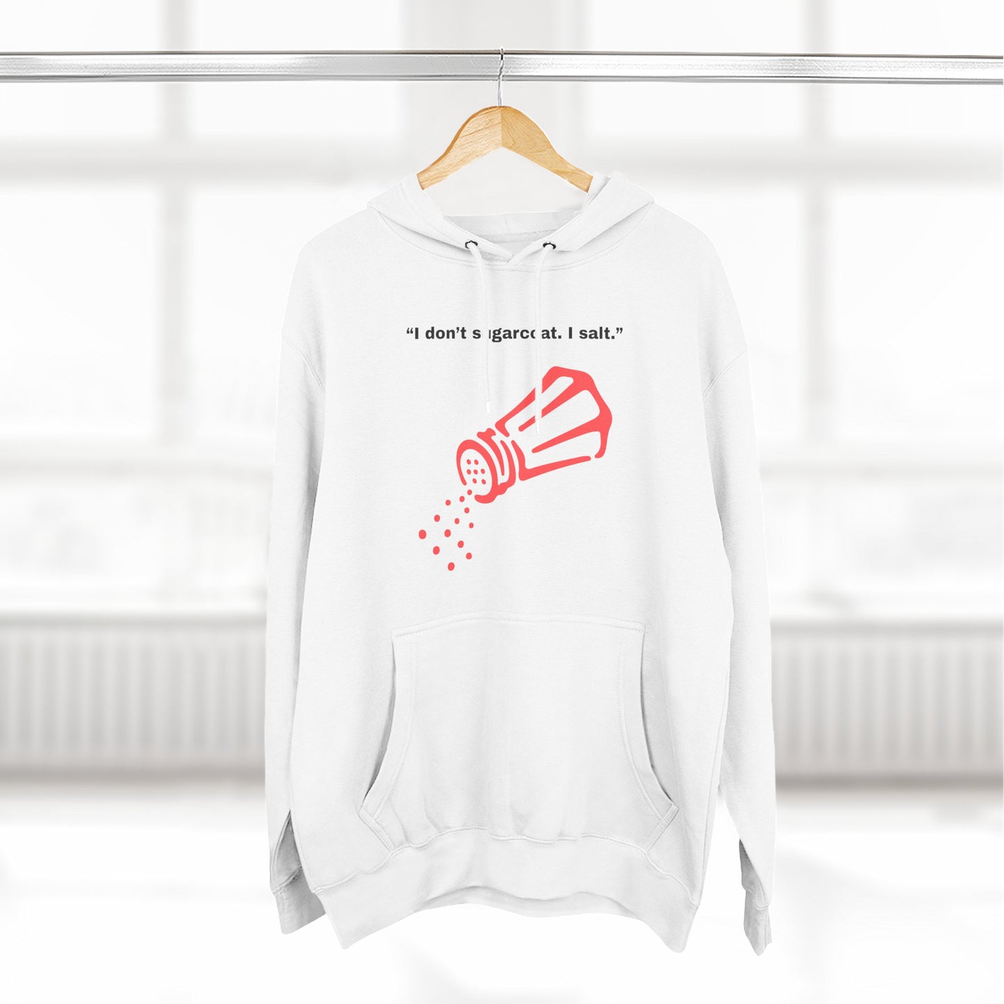 I Don t Do Part Salt I Salt salt shaker illustration Hoodie | Minimal Kitchen Humor