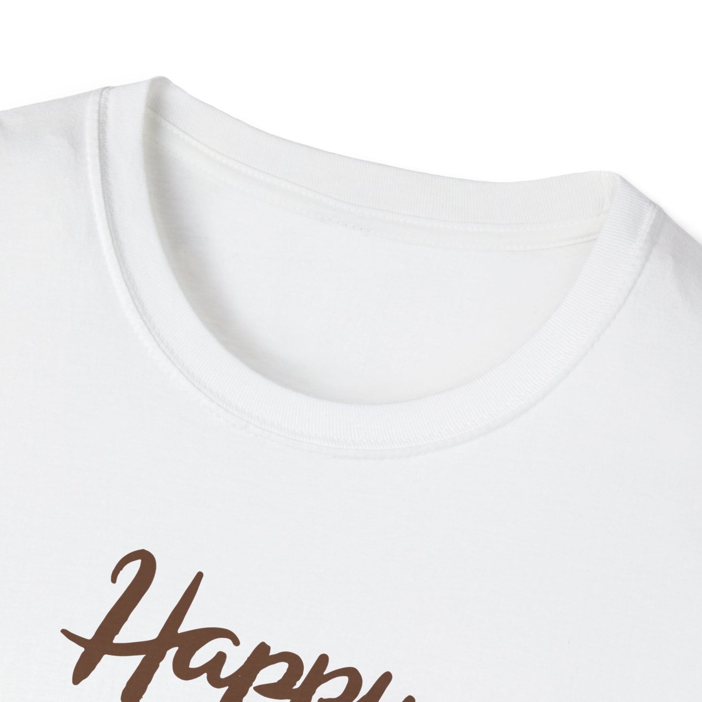 Thanksgiving Coffee T-Shirt - Unisex Softstyle Tee for Fall Celebrations, Autumn Apparel, Holiday Gathering, Family Gatherings, [...]