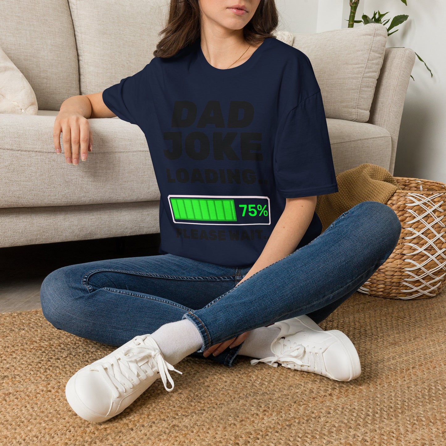 Dad Joke Loading T-Shirt | Funny Bar Humor Tee, Loading Progress Graphic