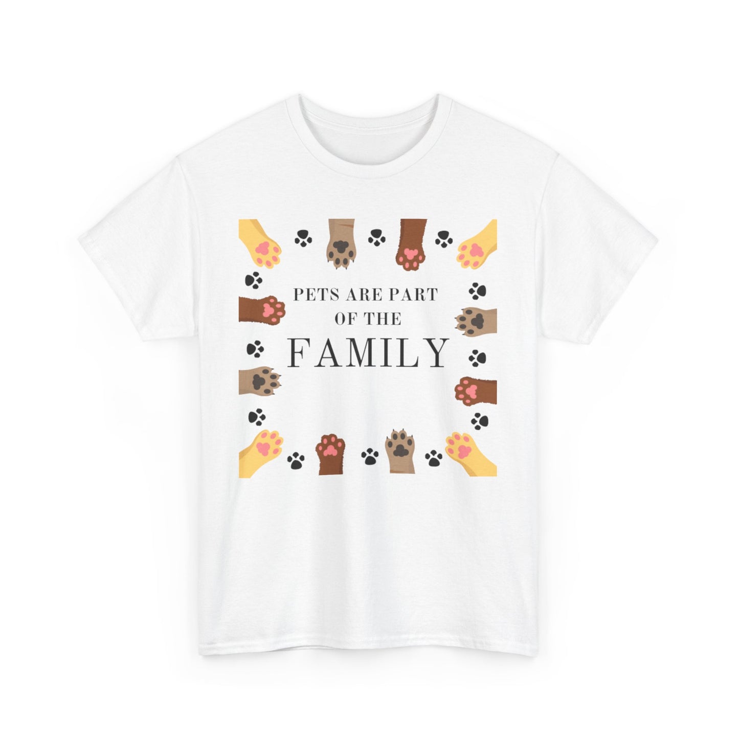 Pets Are Part of the Family Unisex Cotton Tee, Animal Lover Gift, Cute Pet Shirt, Family T-Shirt, Birthday, Pet Adoption