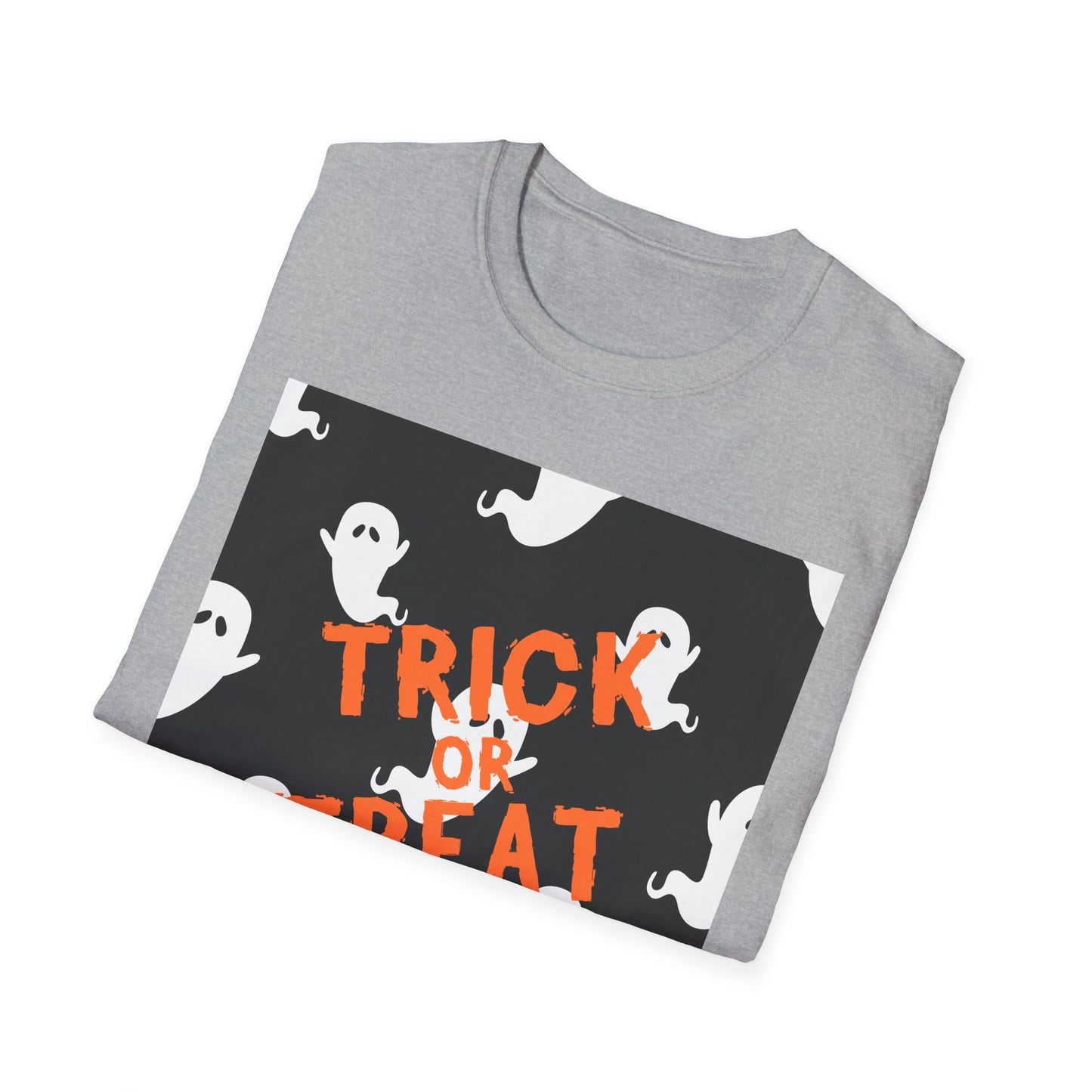 Halloween Ghost T-Shirt, Spooky Unisex Tee, Trick or Treat Shirt, Fall Fashion, Halloween Party Outfit, Casual Wear