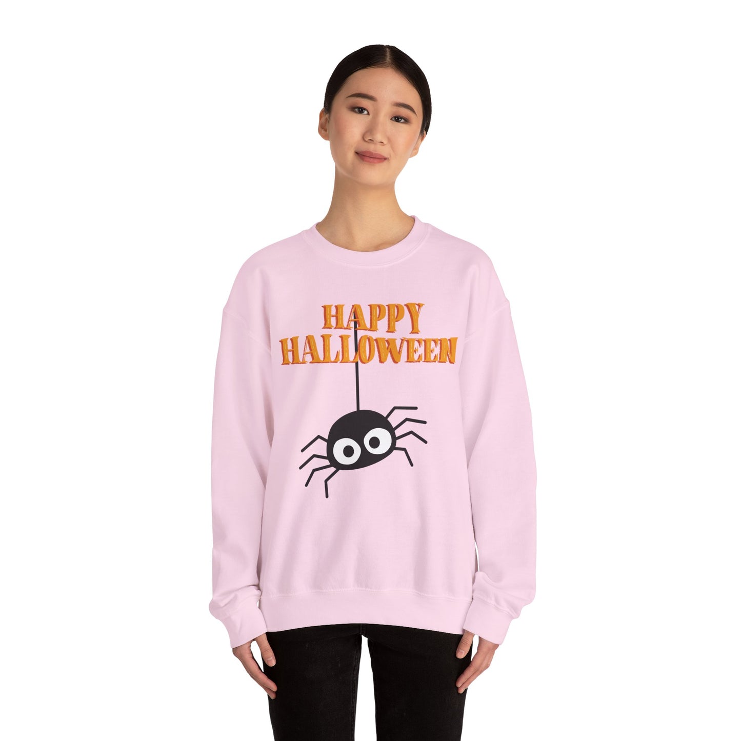 Halloween Spider Crewneck Sweatshirt | Cozy Unisex Pullover, Perfect for Fall, Halloween, Spooky Season, Gift for Friends