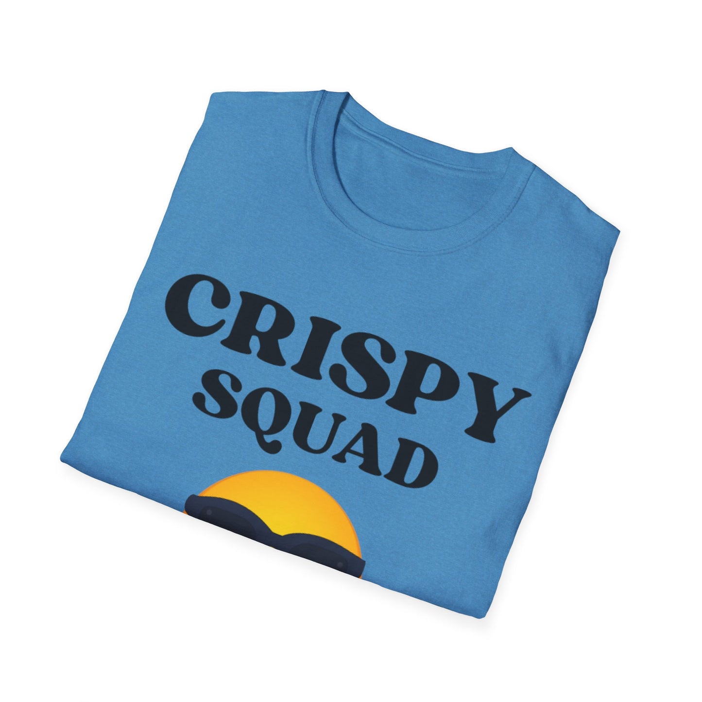 Crispy Squad T-Shirt - Fun Graphic Tee for Friends and Parties, Casual Wear, Gifts for Teens, Summer Outings, Emoji Vibe