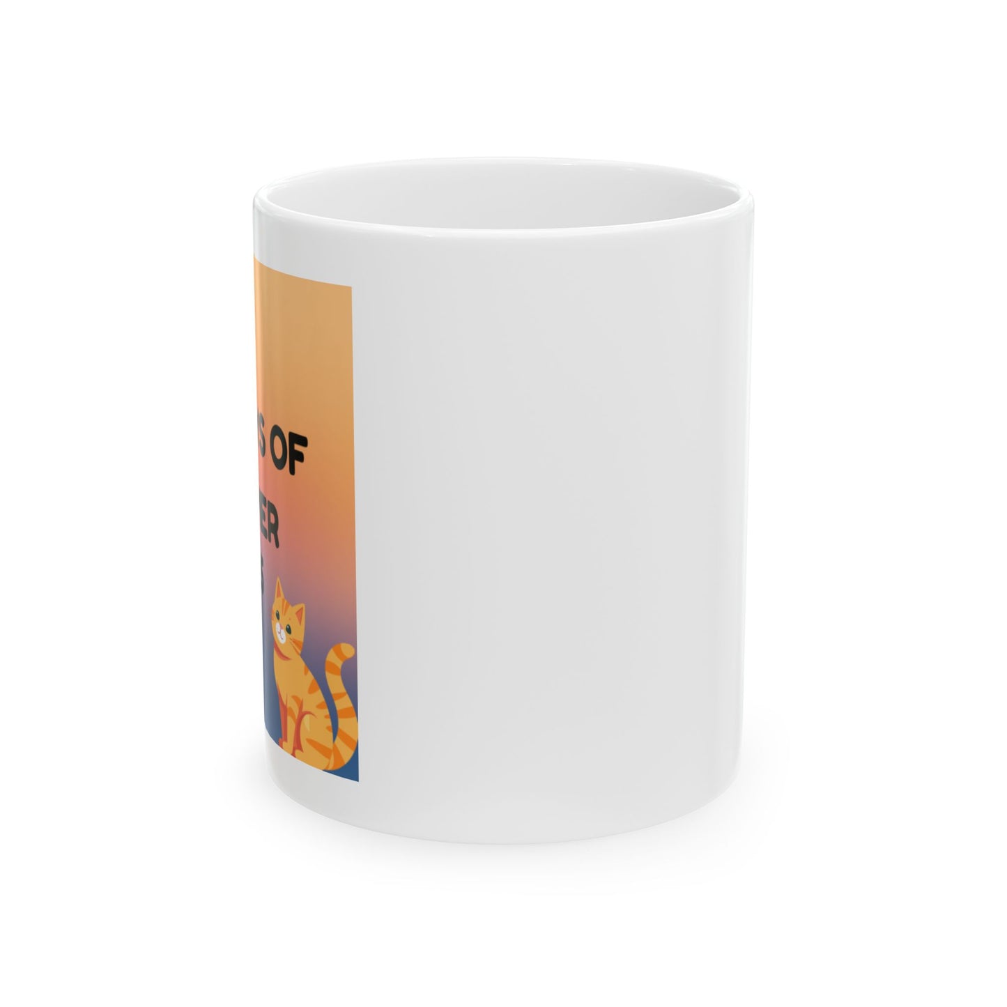 Whimsical Cat Lover Mug, Perfect Gift for Cat Enthusiasts, Ideal for Birthdays, Enjoy Coffee, Tea, or Hot Cocoa