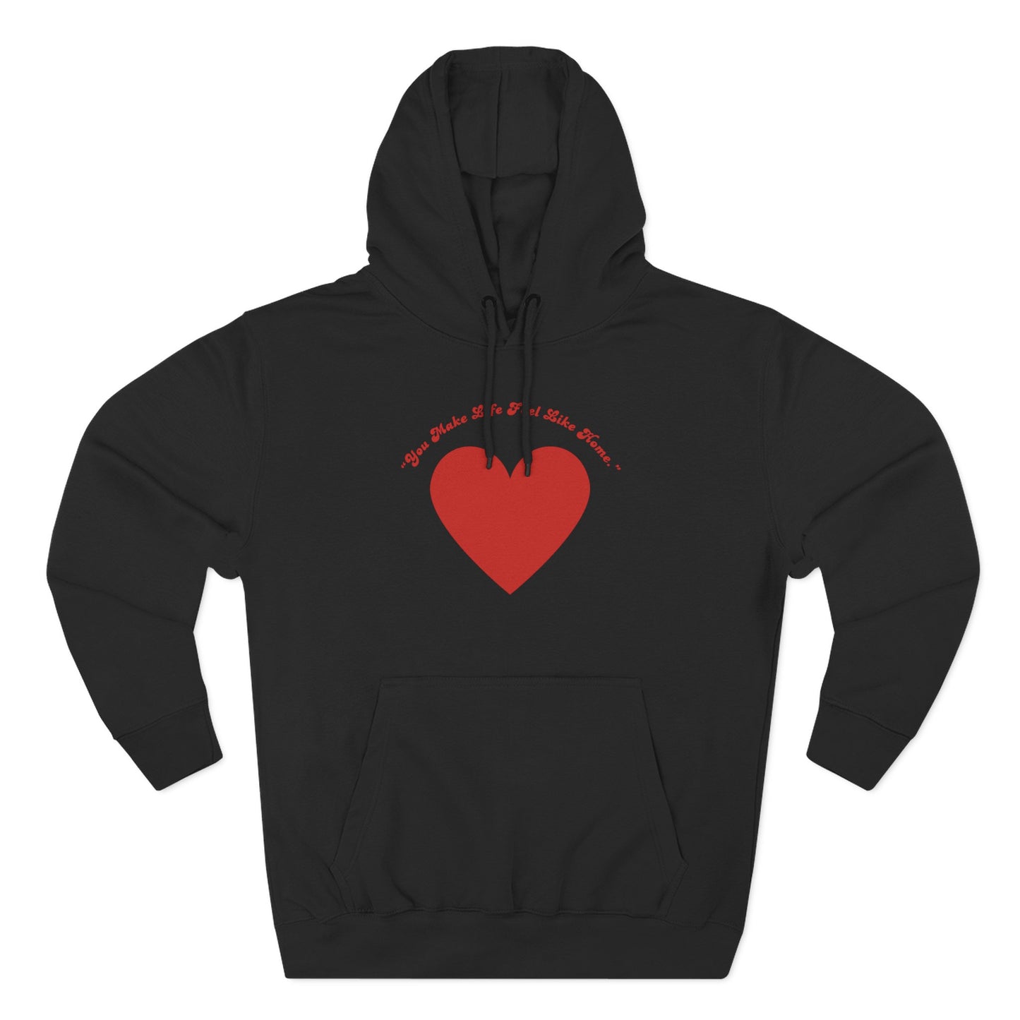 Red Heart Illustration Hoodie | Simple Minimal Love Graphic