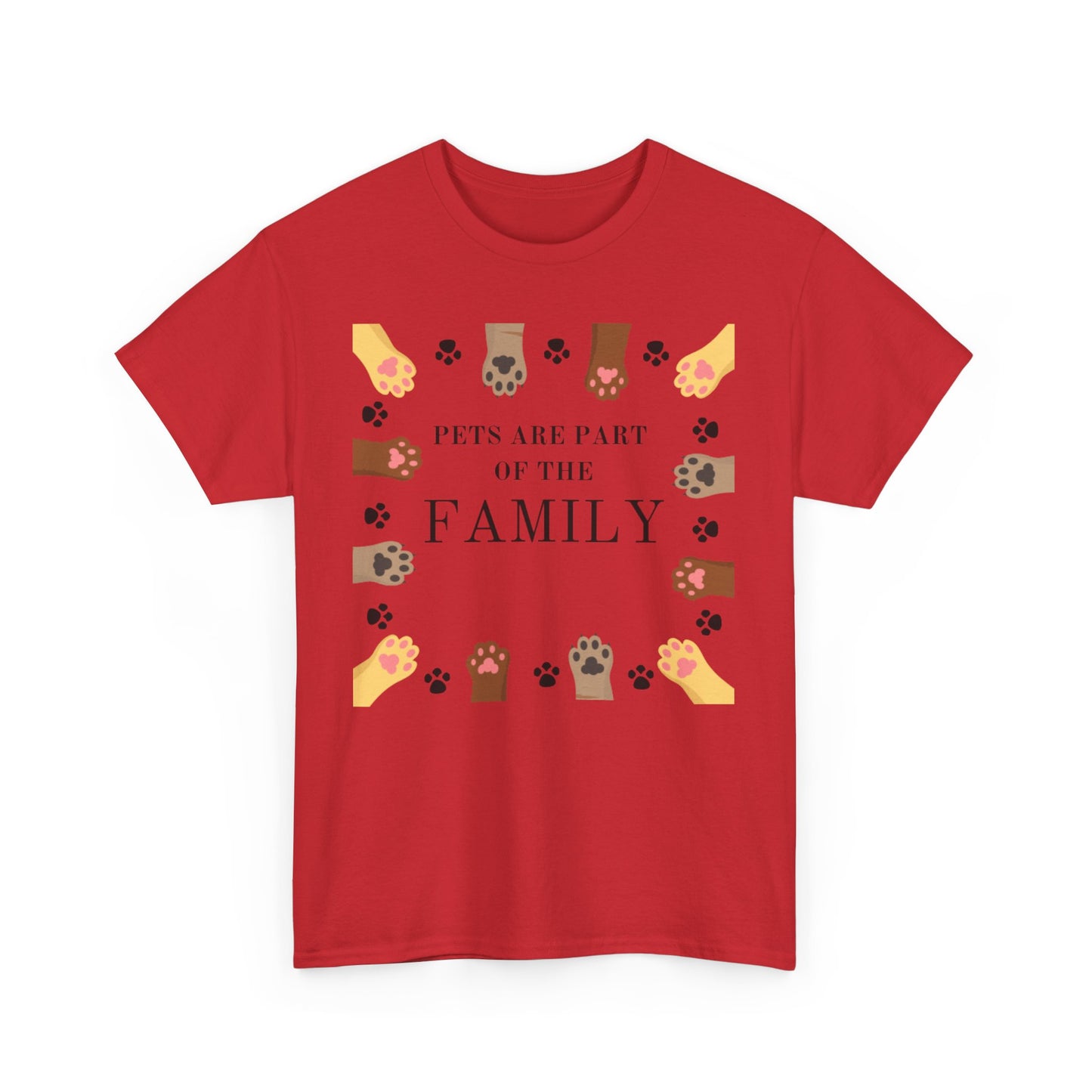 Pets Are Part of the Family Unisex Cotton Tee, Animal Lover Gift, Cute Pet Shirt, Family T-Shirt, Birthday, Pet Adoption