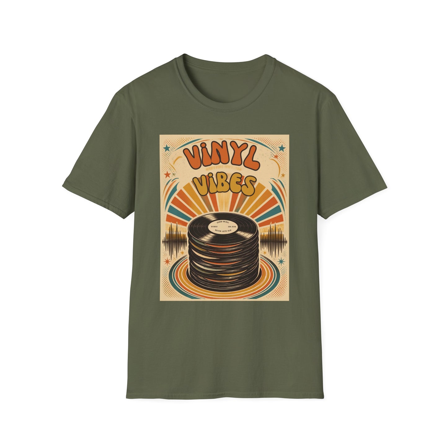 Vinyl Vibes Retro Record Tee | T-Shirt