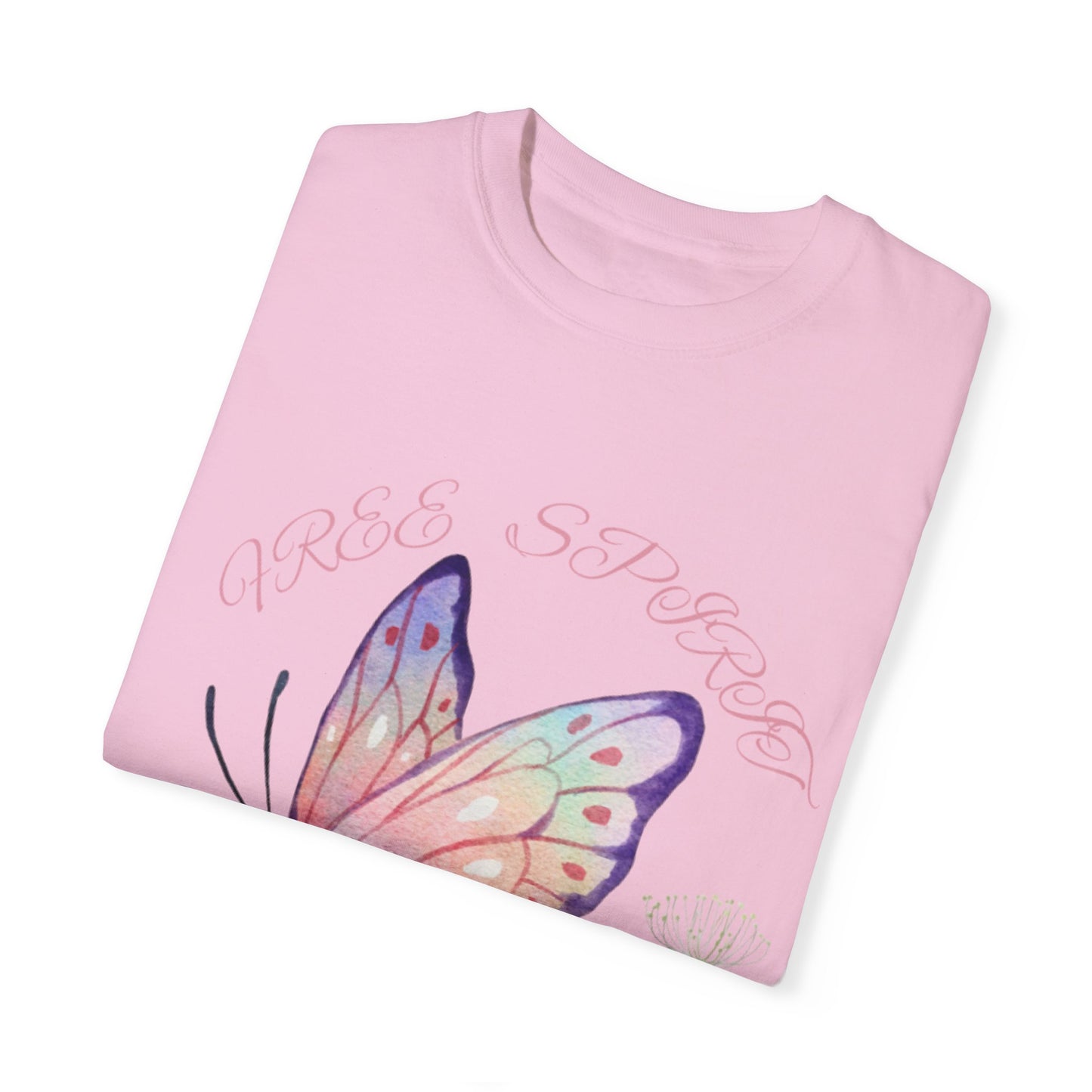 Butterfly Meadow T-Shirt, Colorful Graphic Tee for Nature Lovers, Spring Fashion, Gift for Her, Eco-Friendly Apparel