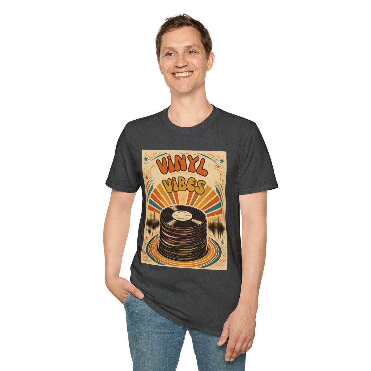 Vinyl Vibes Retro Record Tee | T-Shirt