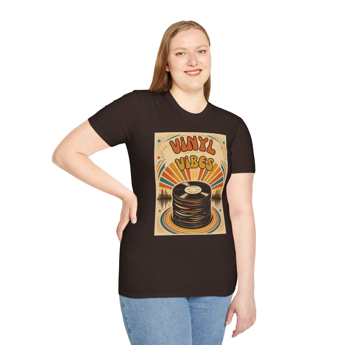 Vinyl Vibes Retro Record Tee | T-Shirt