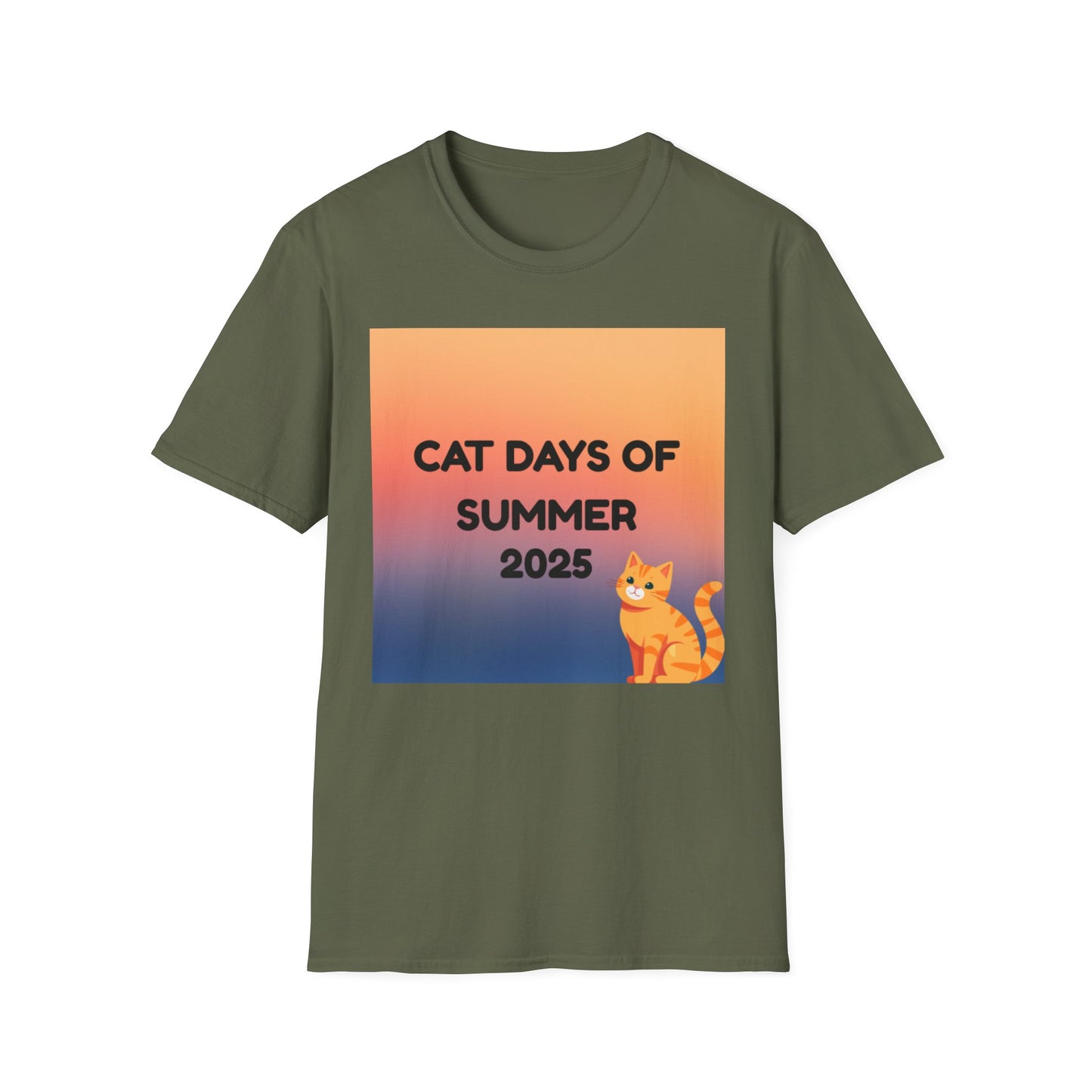 Cat Days of Summer T-Shirt, Fun & Playful Tee for Cat Lovers, Summer Wear, Gift for Pet Owners, Cute Cat Shirt