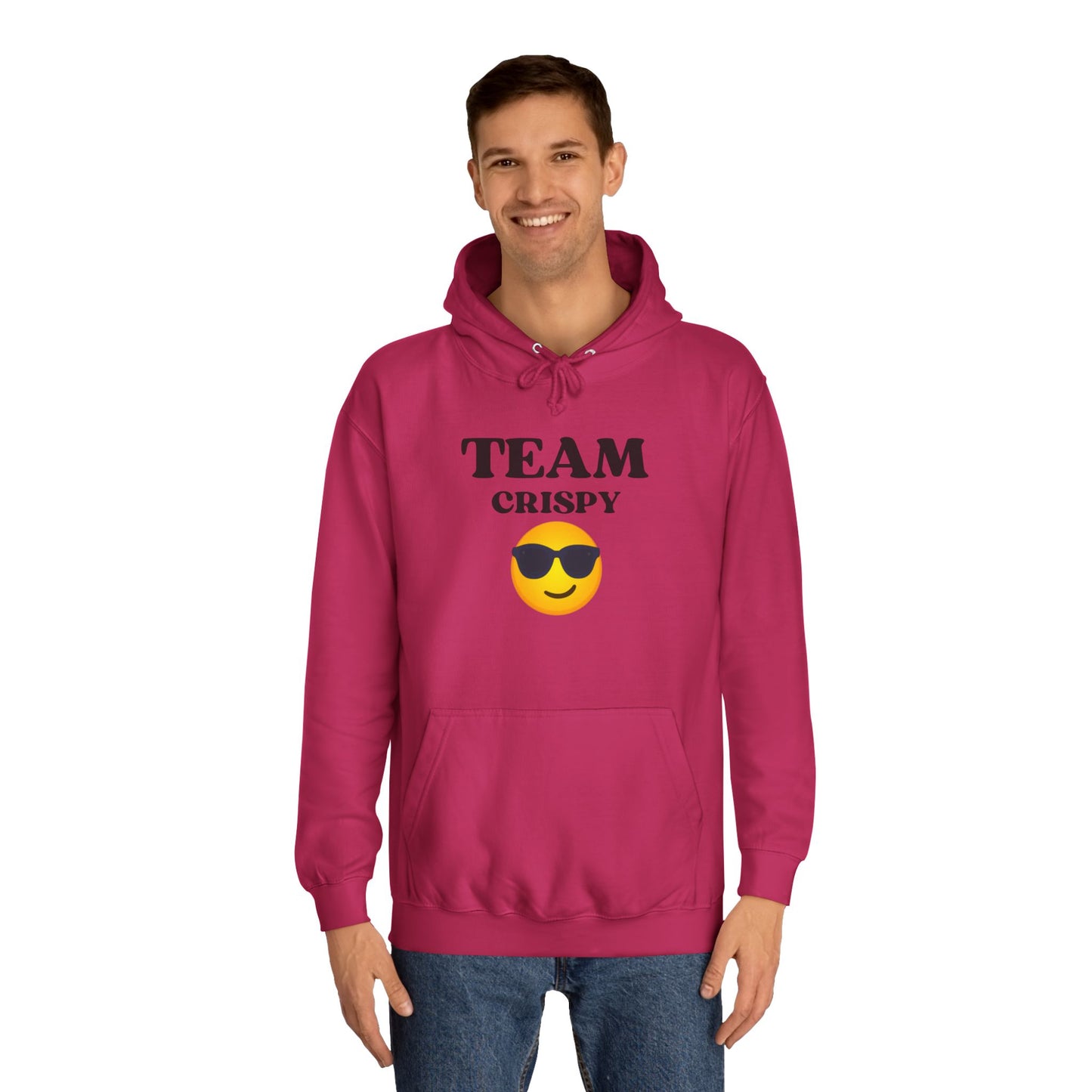 Cool College Hoodie - Team Crispy, Unisex Sweatshirt, Perfect for Students, Cozy Gift for Graduates, Casual Everyday Wear